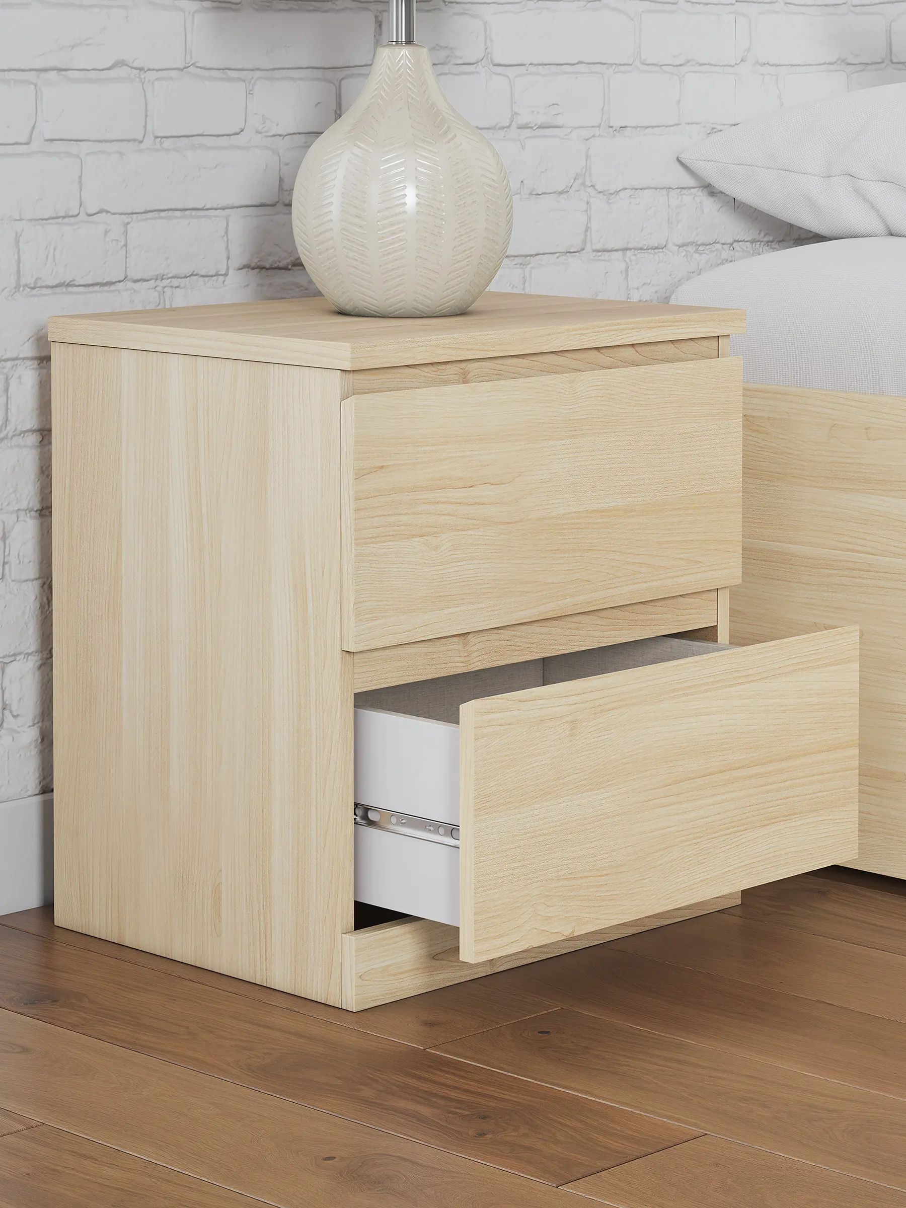 Onita Two Drawer Nightstand-2
