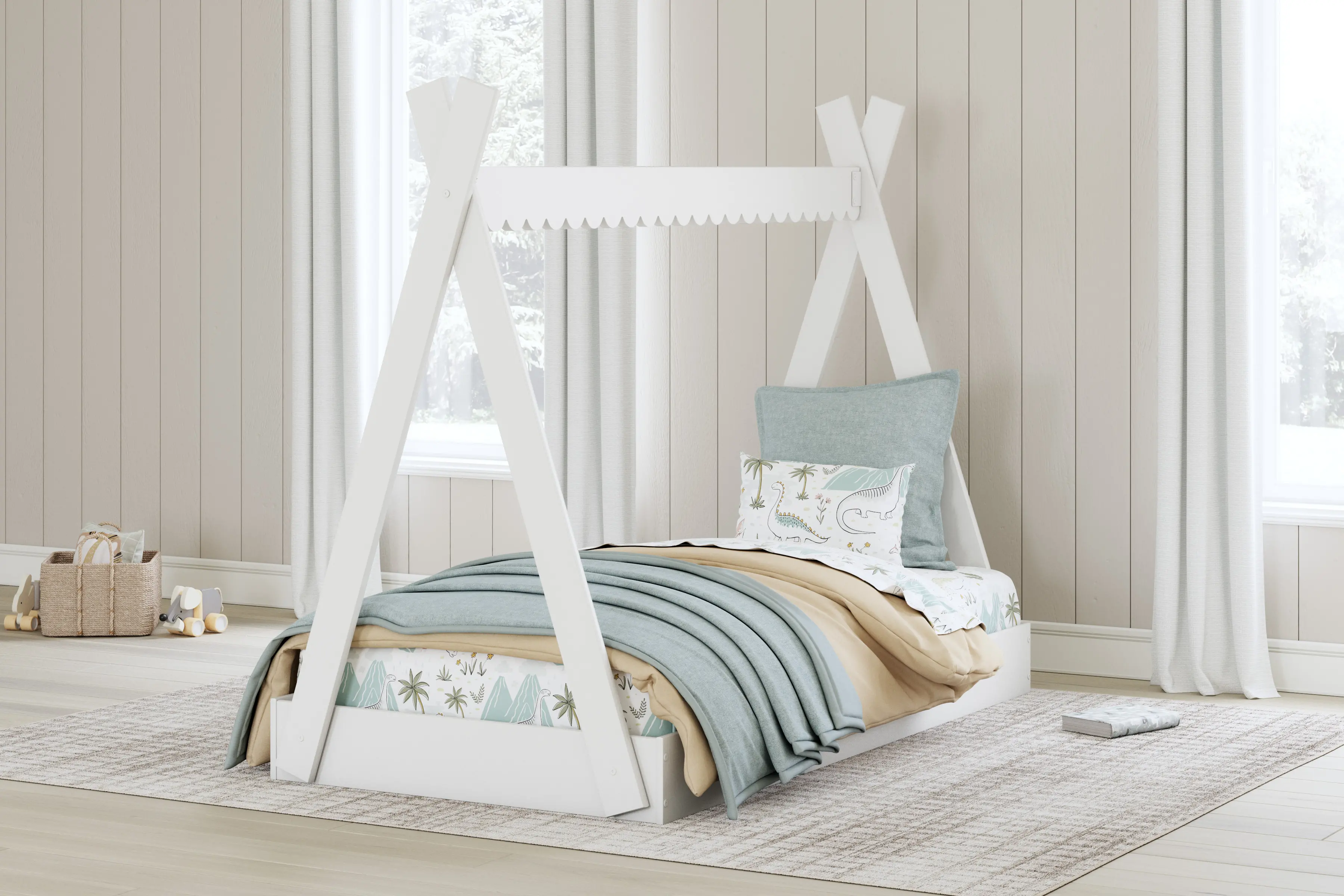 Hallityn Twin Tent Bed-1