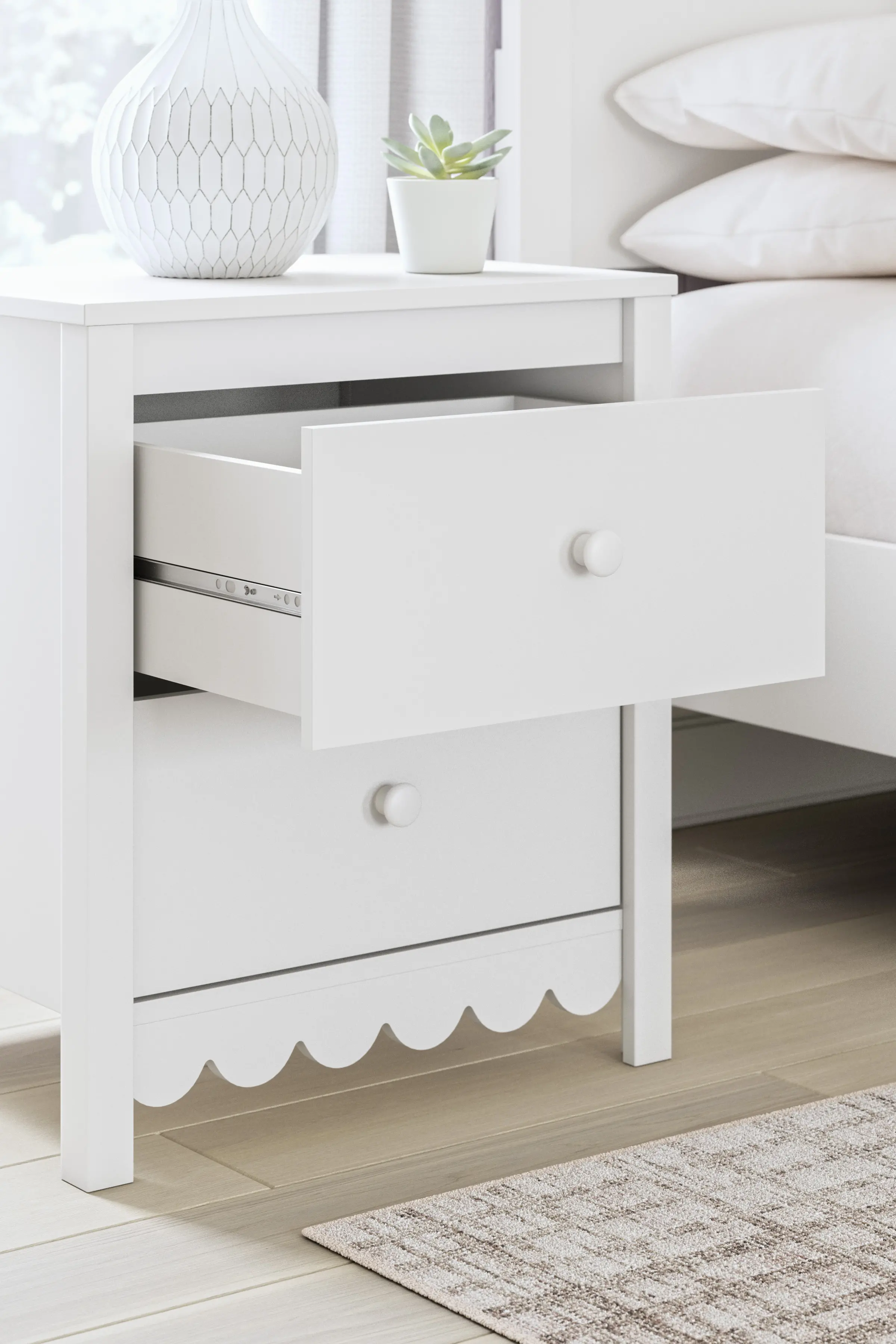 Hallityn Two Drawer Nightstand-2