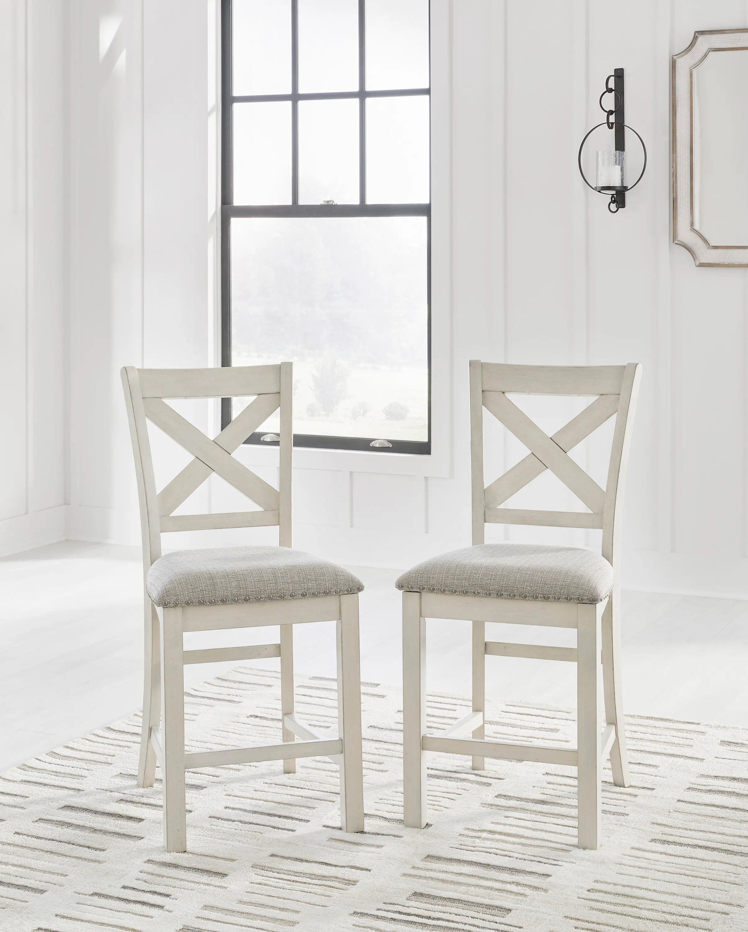 Robbinsdale Upholstered Barstools, Set of 2-1