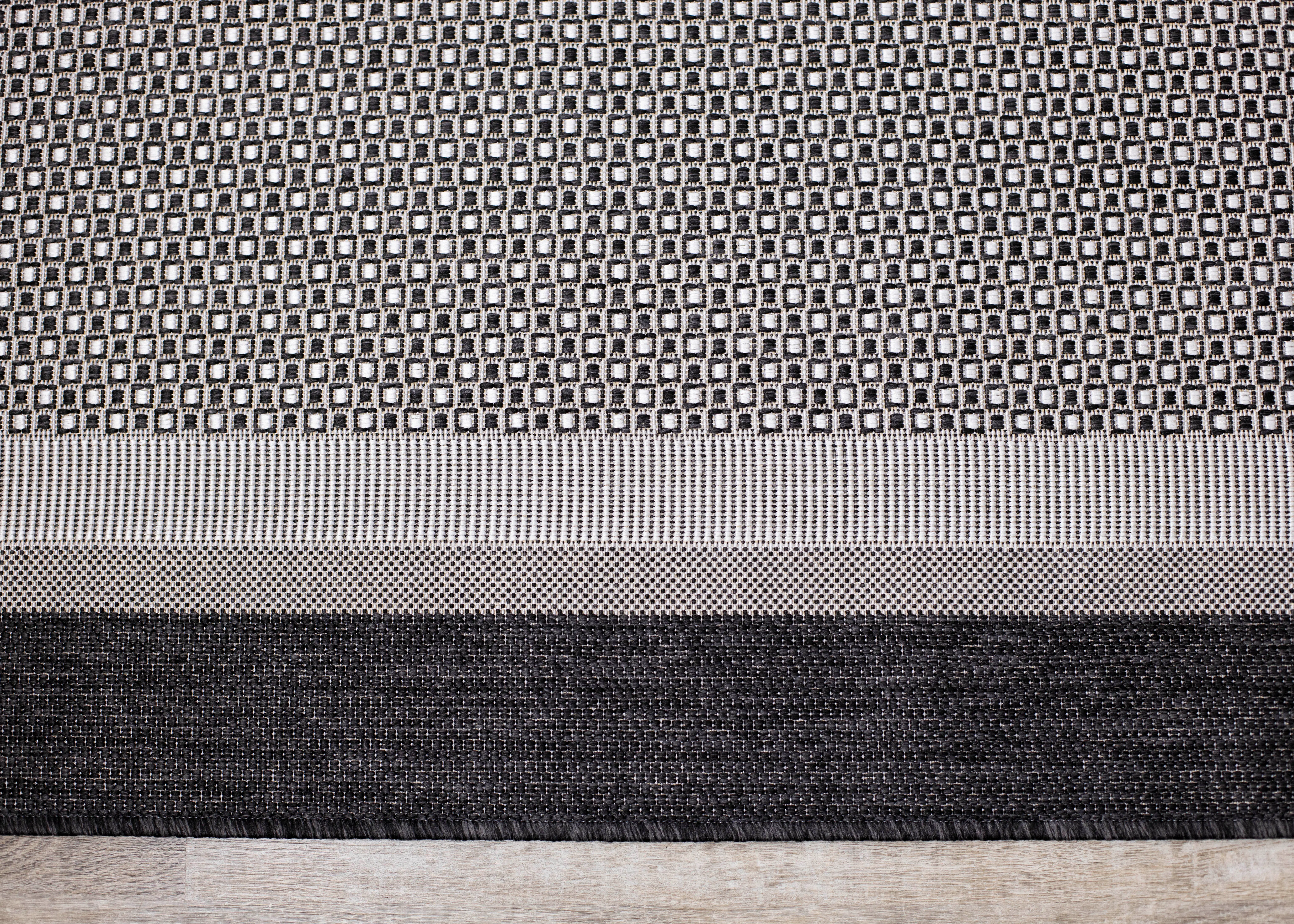 19199/80 160230 Jasper 5 x 7 Gray Flatweave Outdoor Rug-6