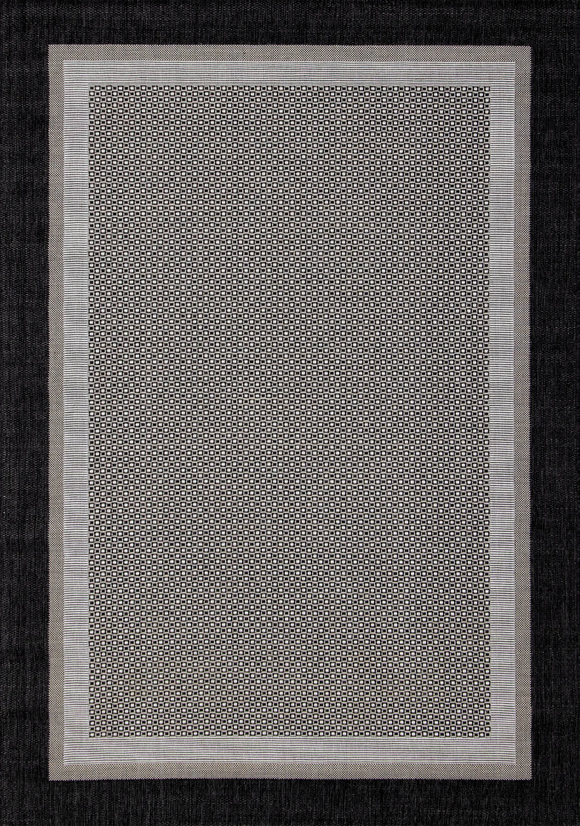 19199/80 200290 Jasper 6 x 9 Gray Flatweave Outdoor Rug-1