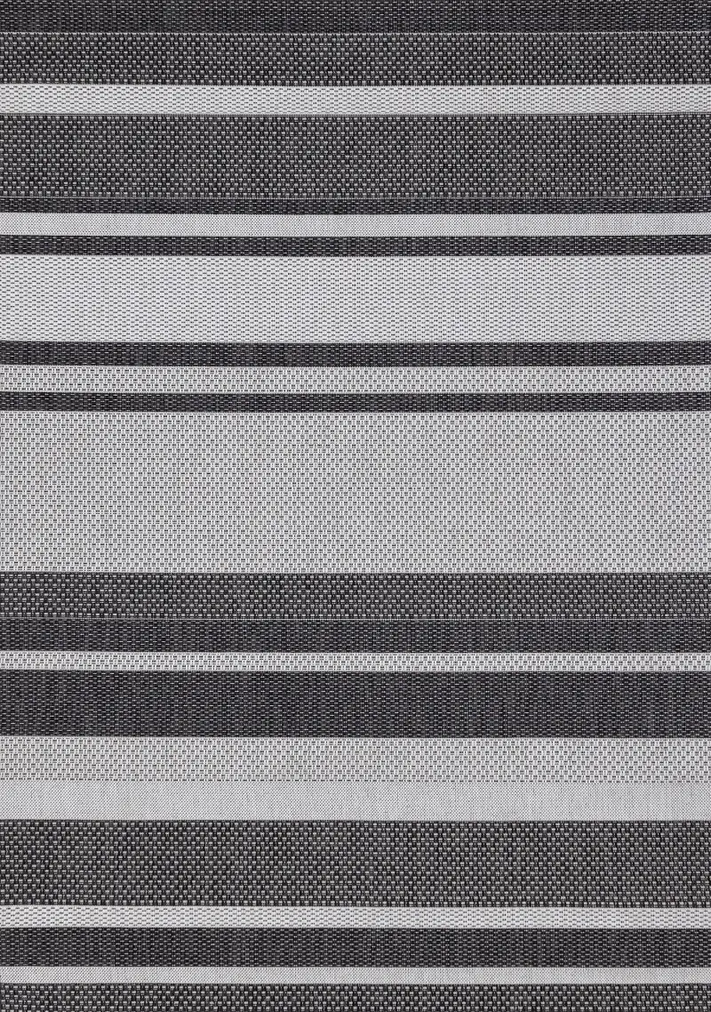 Jasper 5 x 7 Gray Striped Outdoor Area Rug