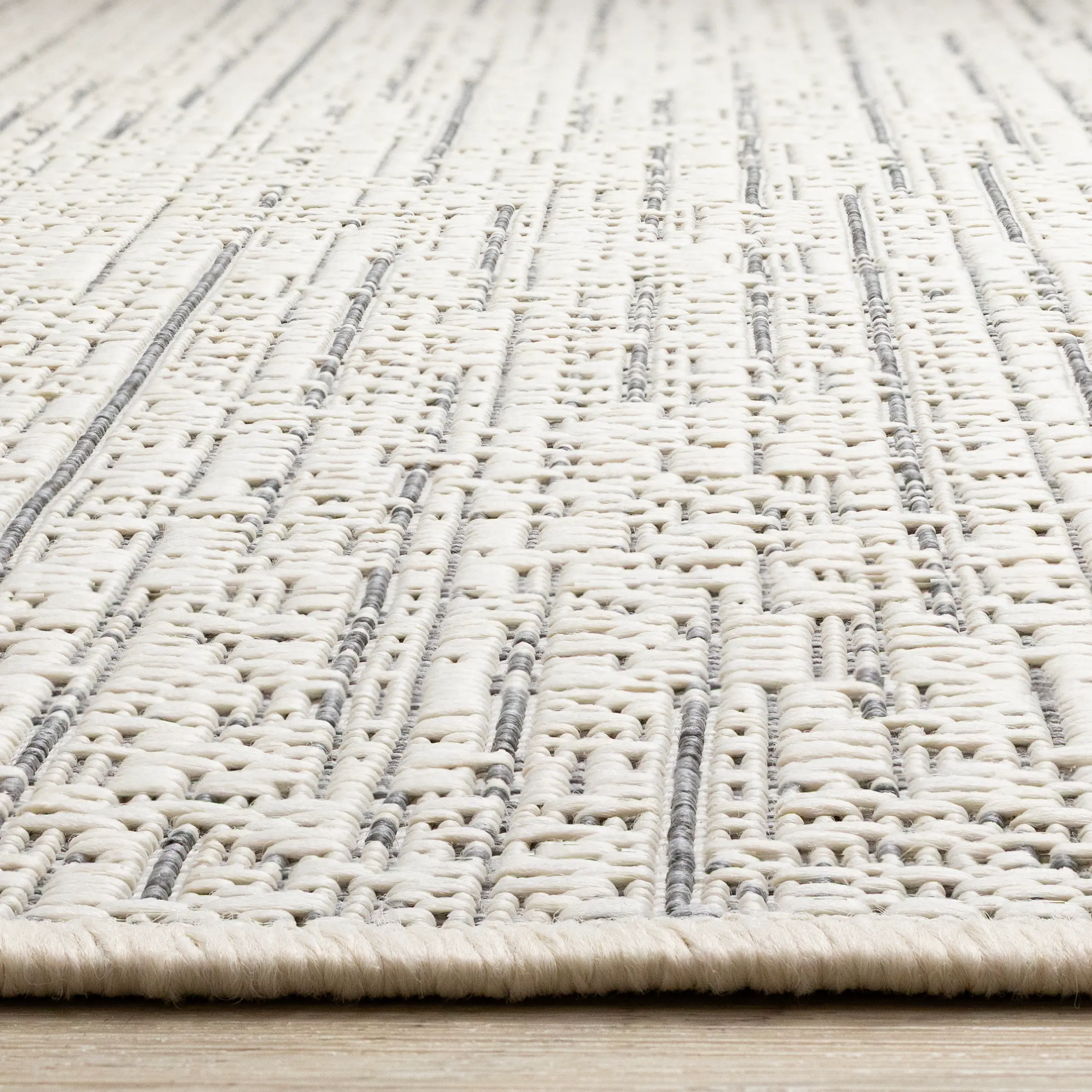 Jasper 8 x 10 Beige and White Rounded Shapes Outdoor Rug-5
