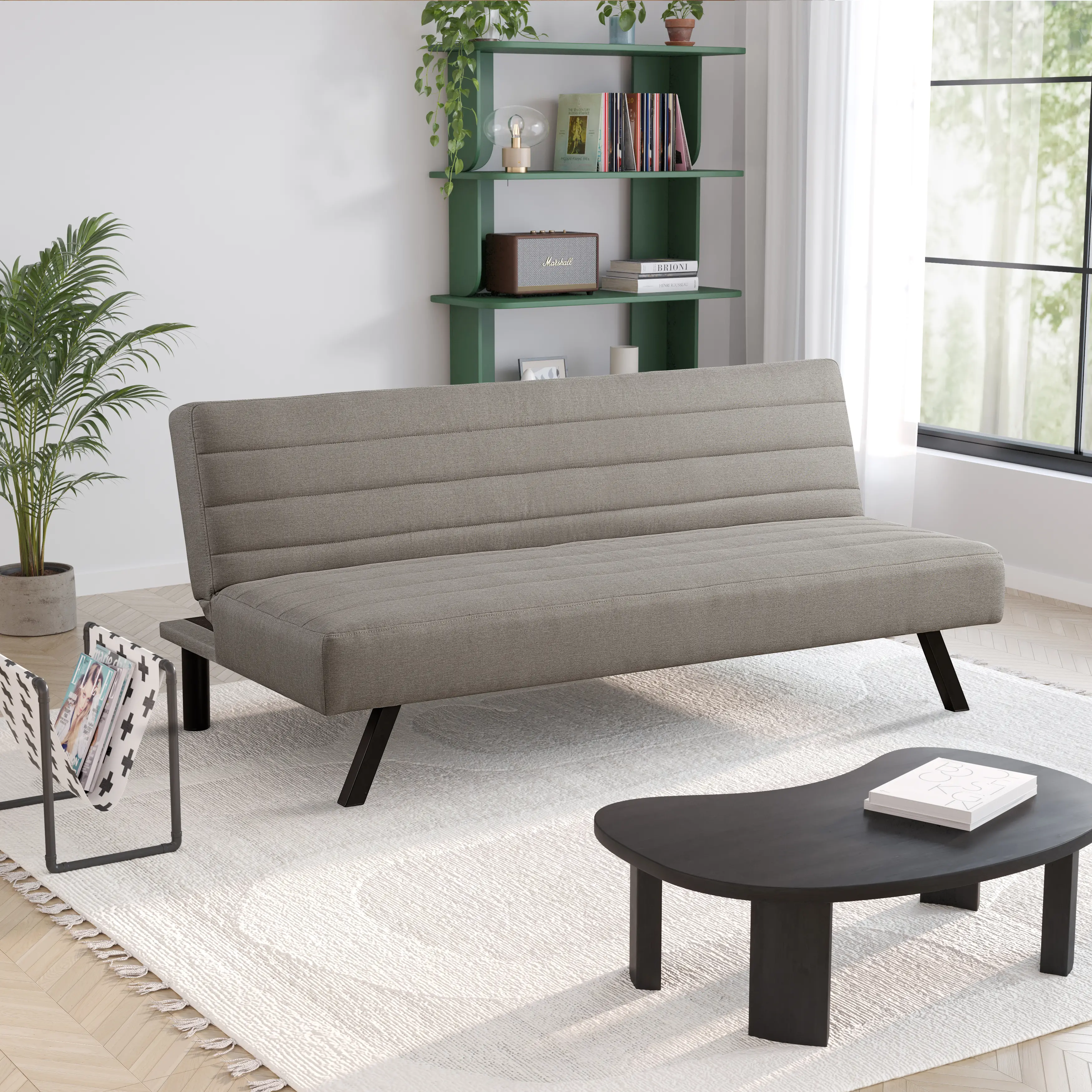 123A046TPE Serta Johnson Convertible Taupe Sofa-1