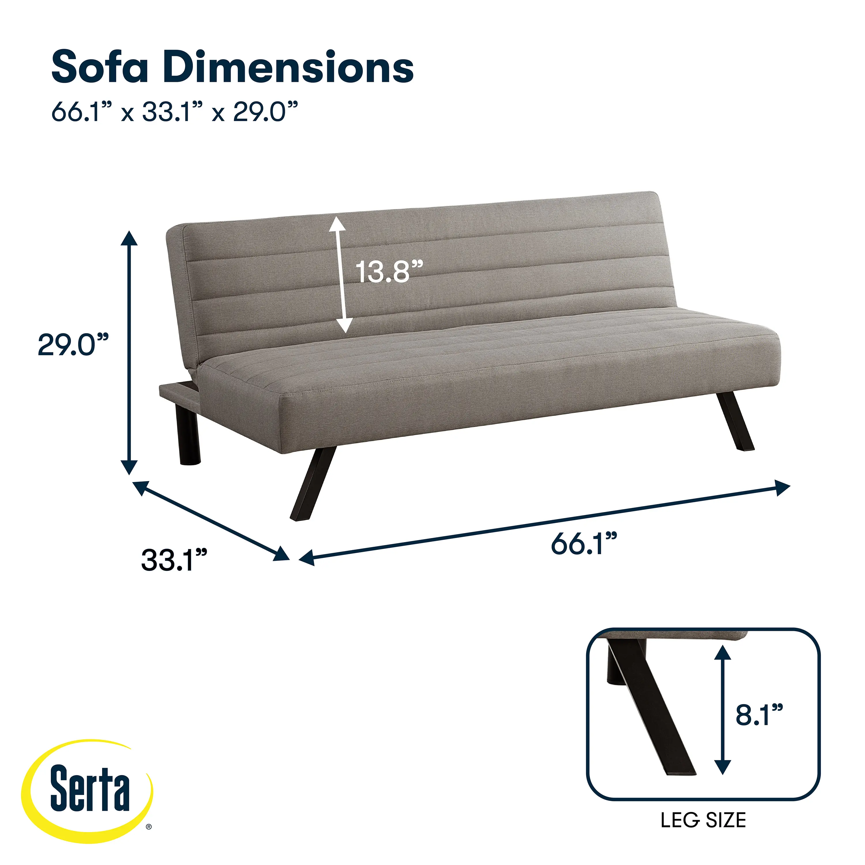 123A046TPE Serta Johnson Convertible Taupe Sofa-18