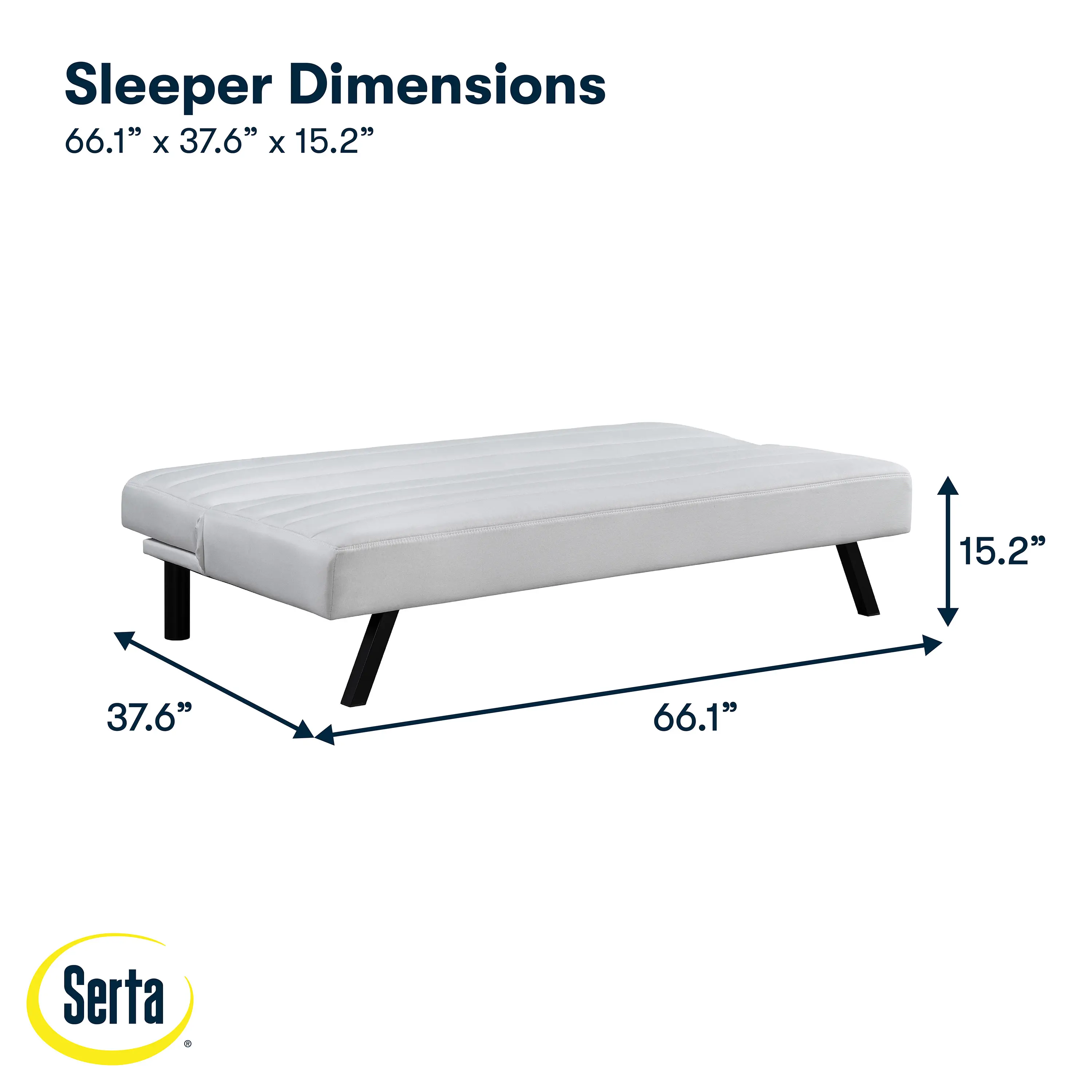 123A046IVO Serta Johnson Ivory Convertible Sleeper Sofa-18
