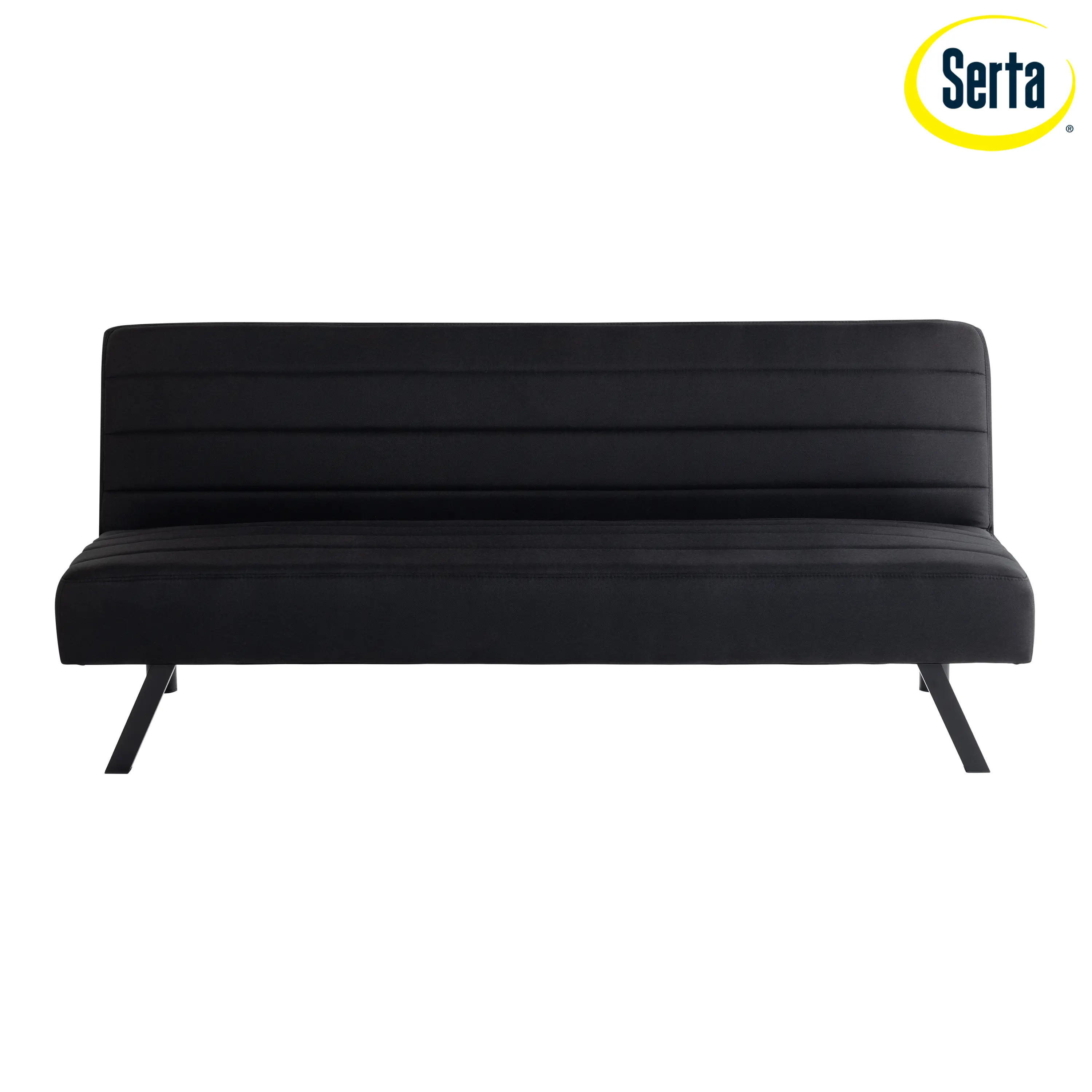 123A046BLK Serta Johnson Black Convertible Sleeper Sofa-7