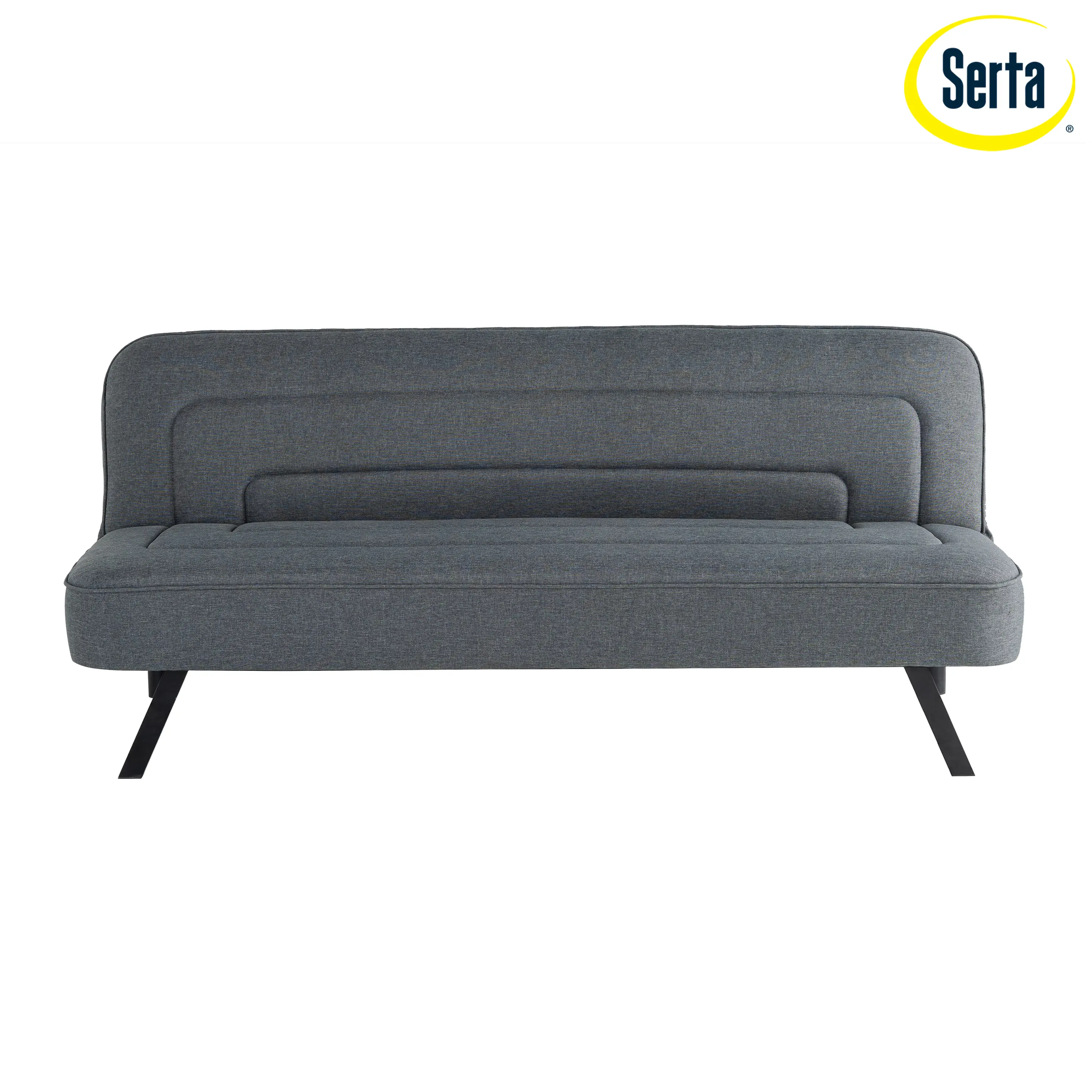 123A047CHR Serta Mia Charcoal Gray Convertible Sleeper Sofa-7