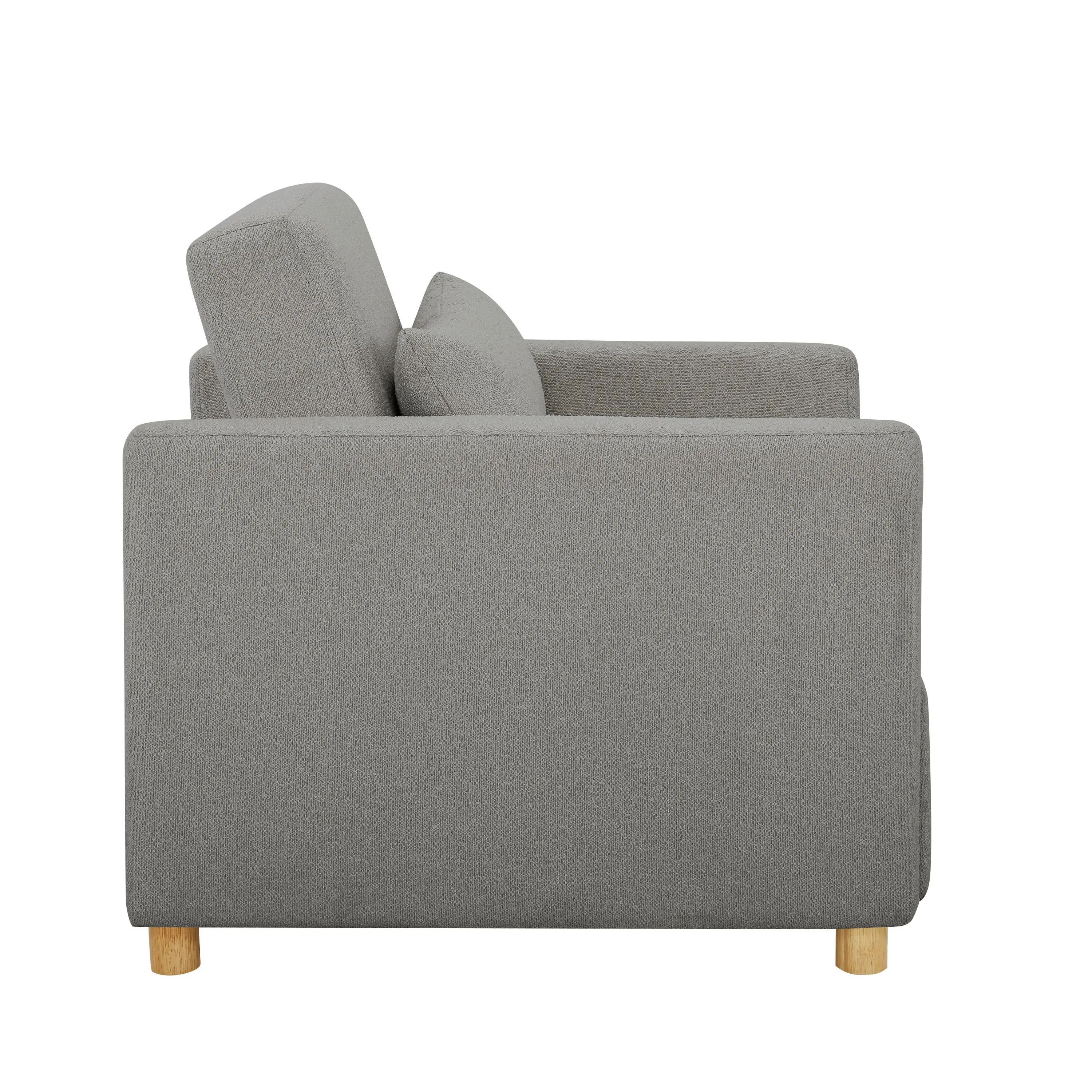 111A007GRY Serta Isla Gray Boucle Convertible Accent Chair-11