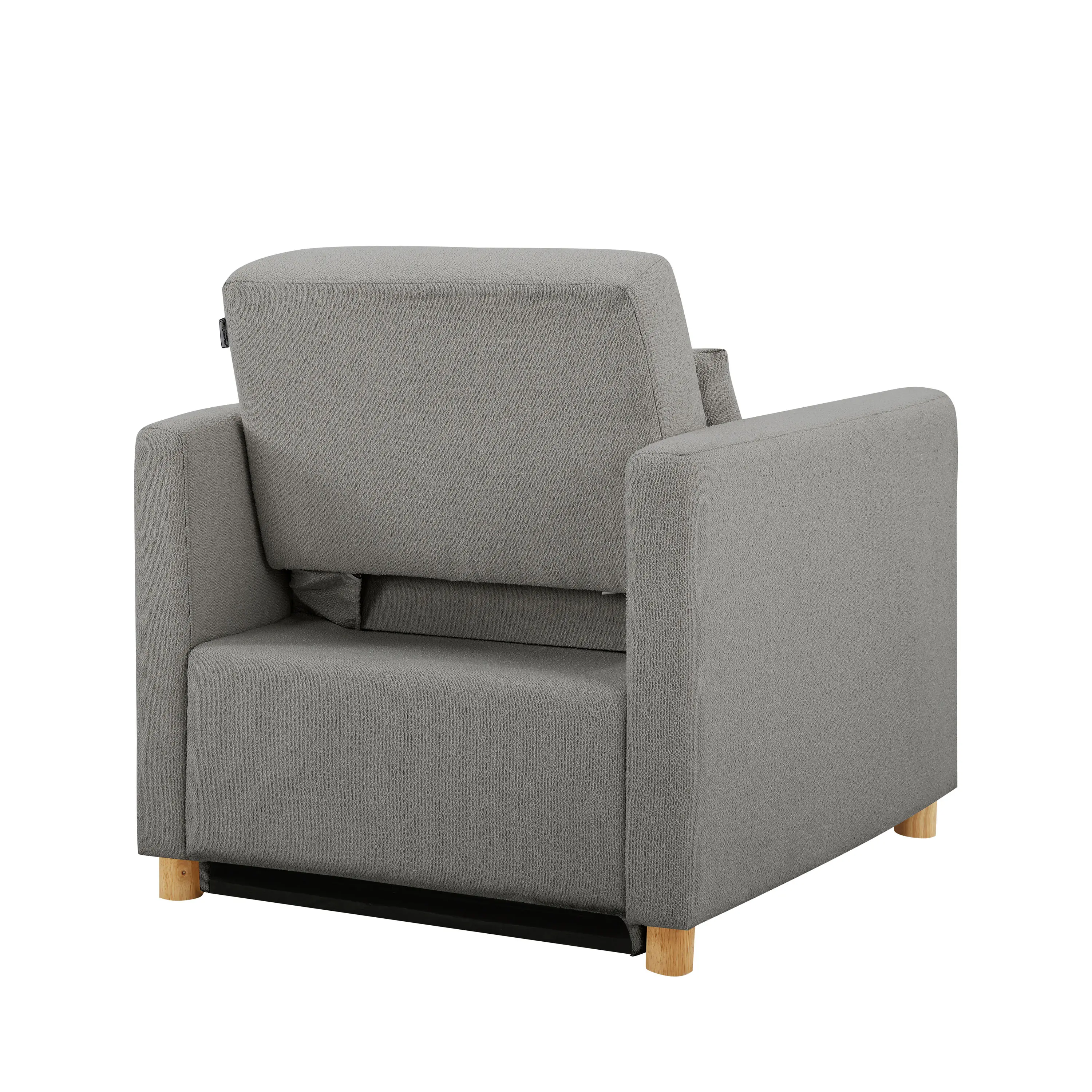 111A007GRY Serta Isla Gray Boucle Convertible Accent Chair-12