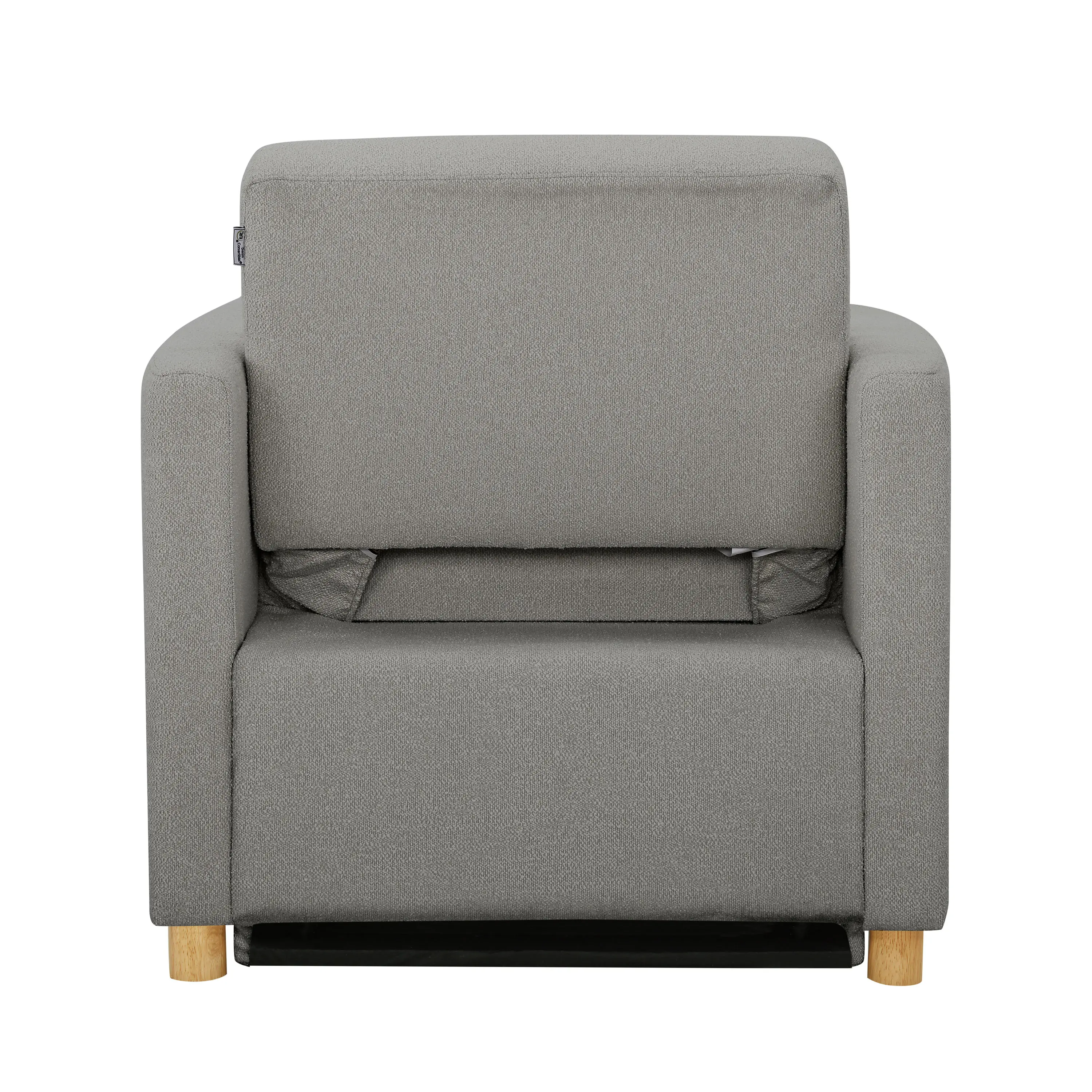 111A007GRY Serta Isla Gray Boucle Convertible Accent Chair-13