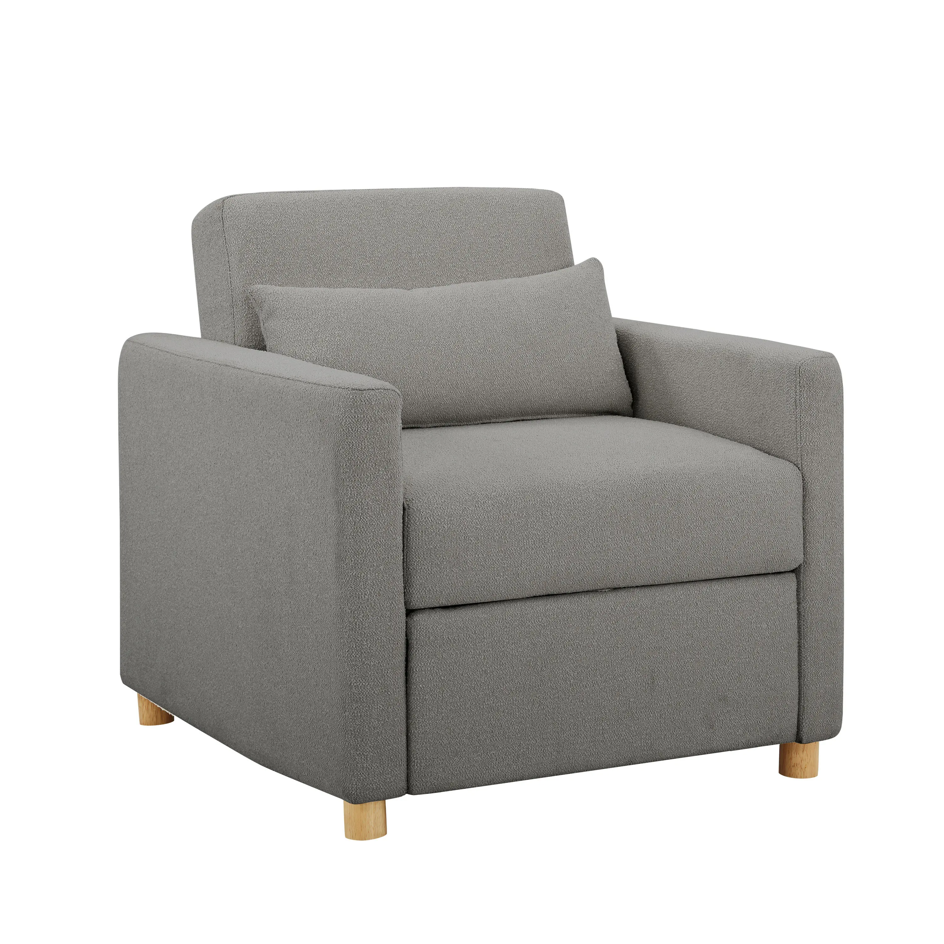 111A007GRY Serta Isla Gray Boucle Convertible Accent Chair-7