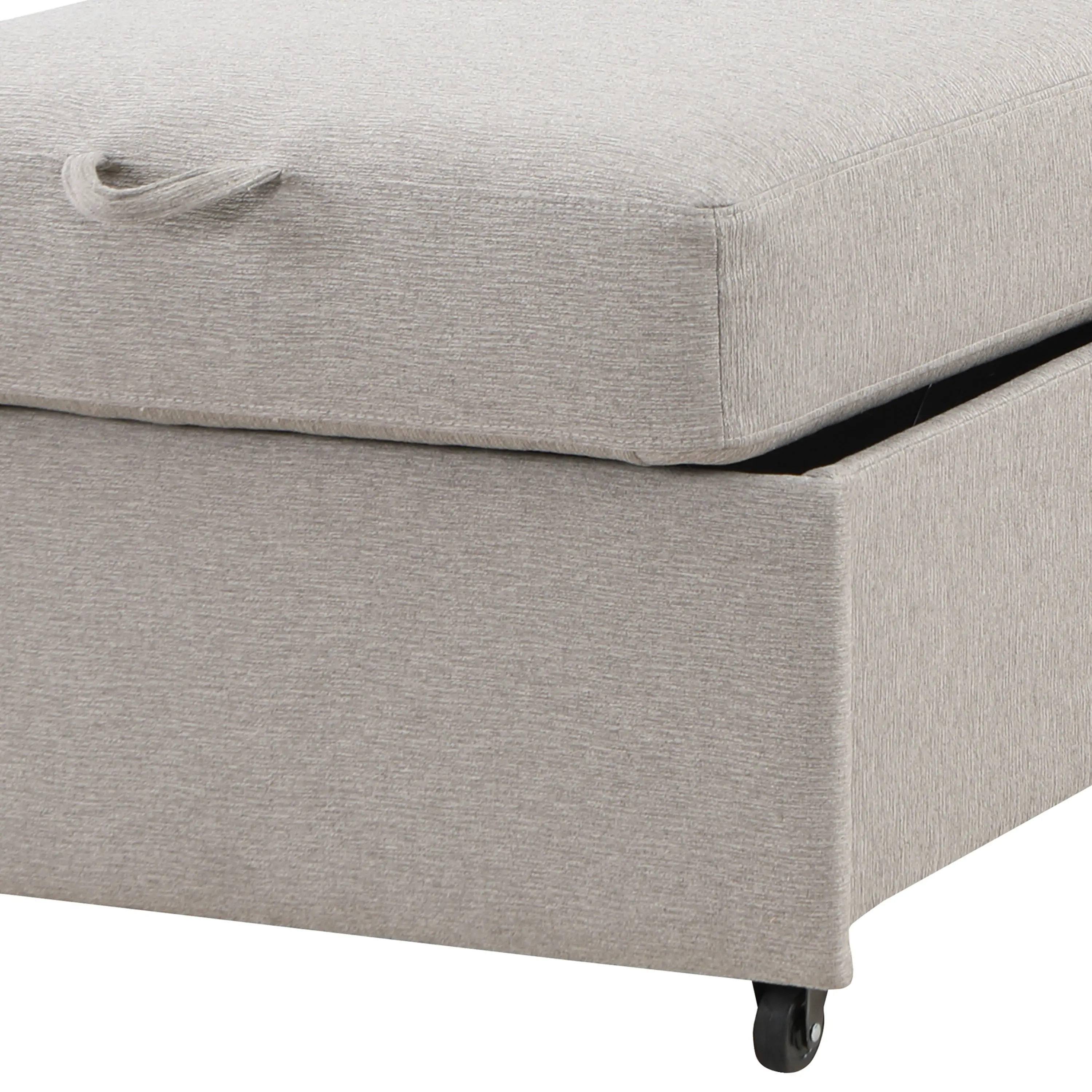 111A007LTG Serta Isla Light Gray Woven Convertible Accent Chair-13