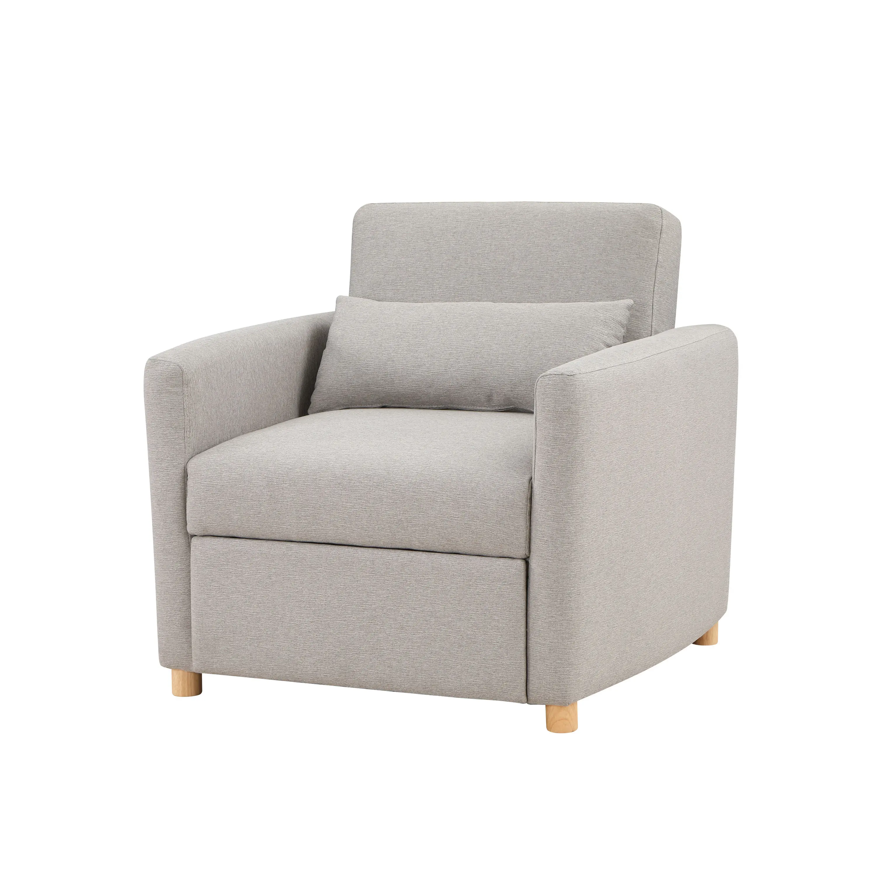 111A007LTG Serta Isla Light Gray Woven Convertible Accent Chair-7