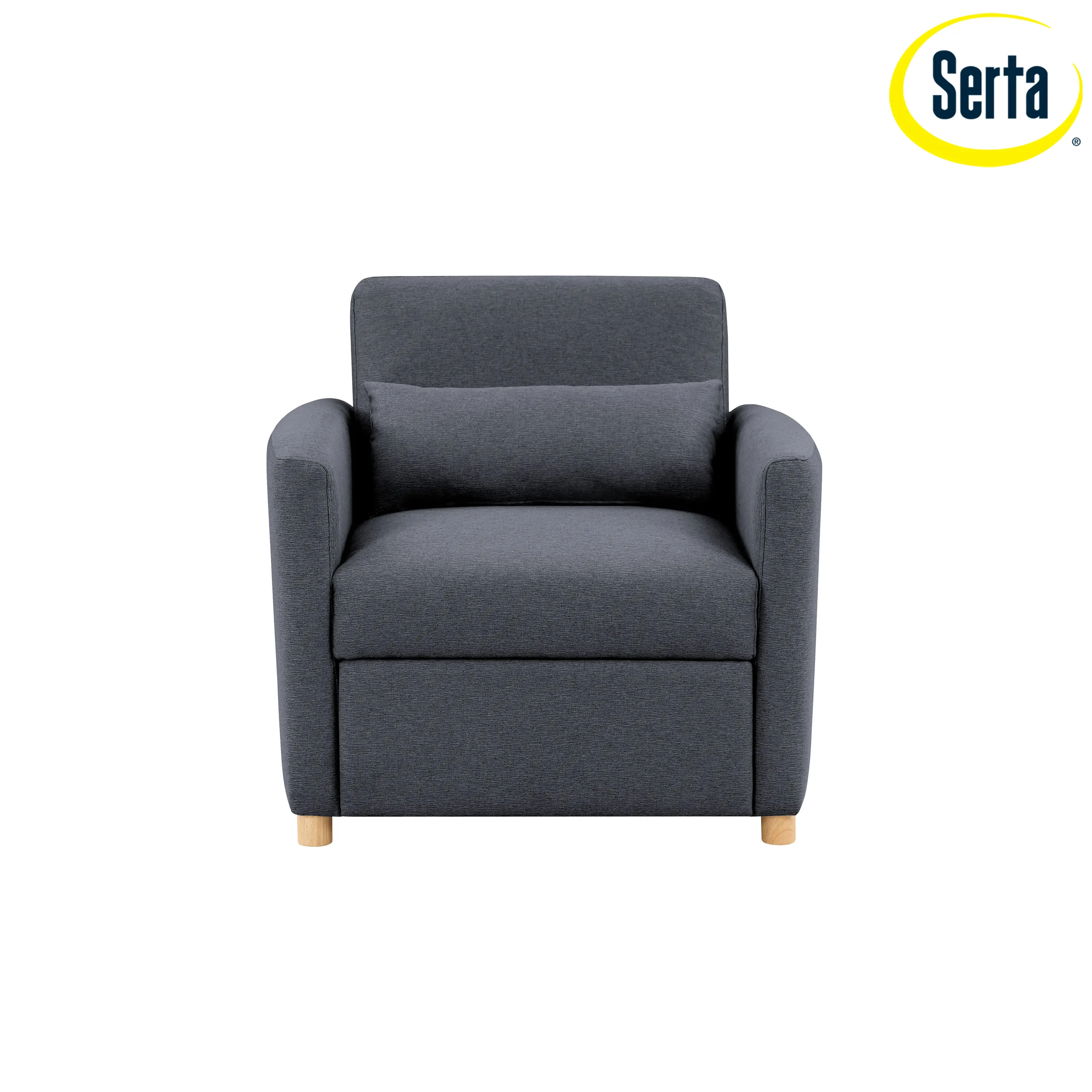 111A007NVY Serta Isla Navy Blue Woven Convertible Accent Chair-6
