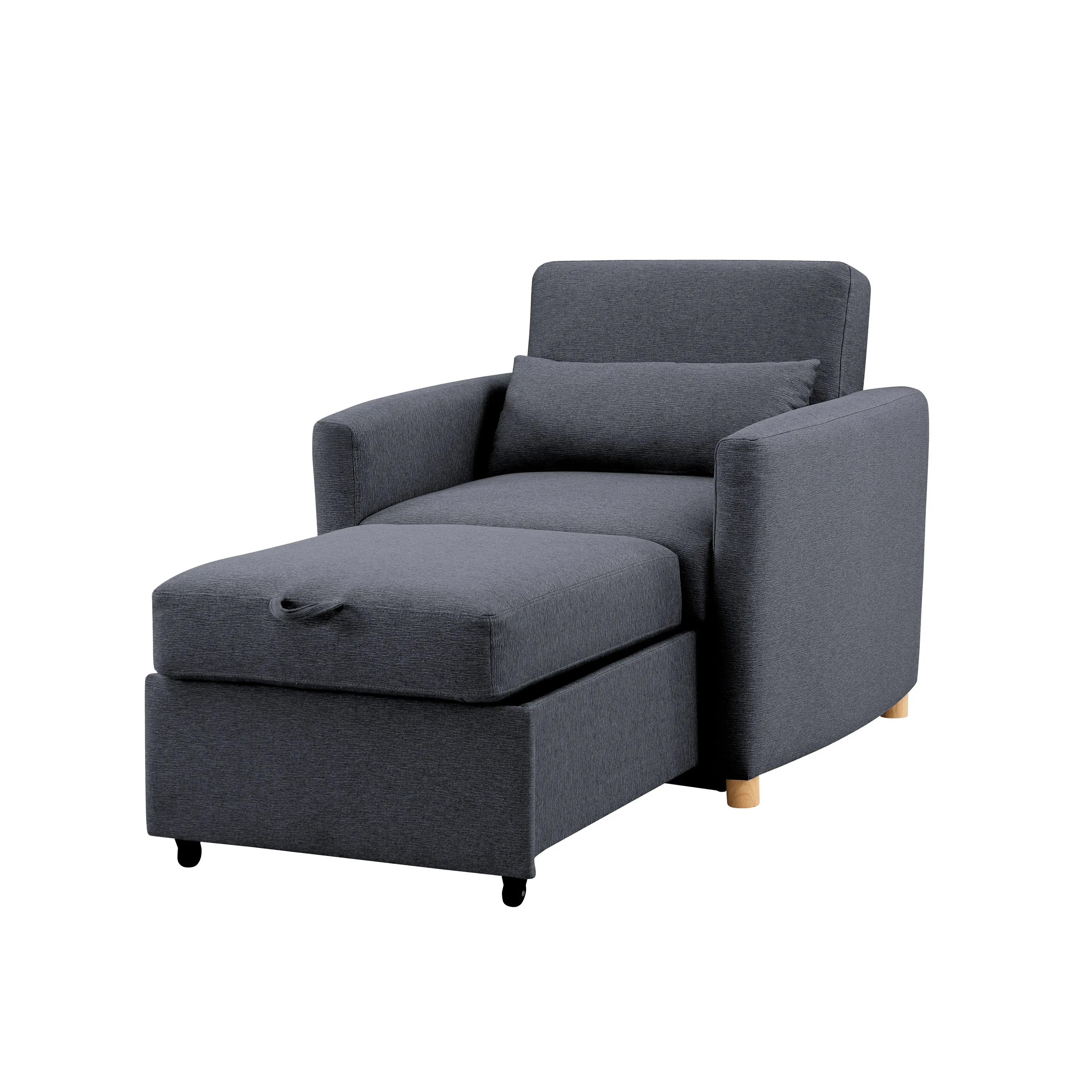 111A007NVY Serta Isla Navy Blue Woven Convertible Accent Chair-8