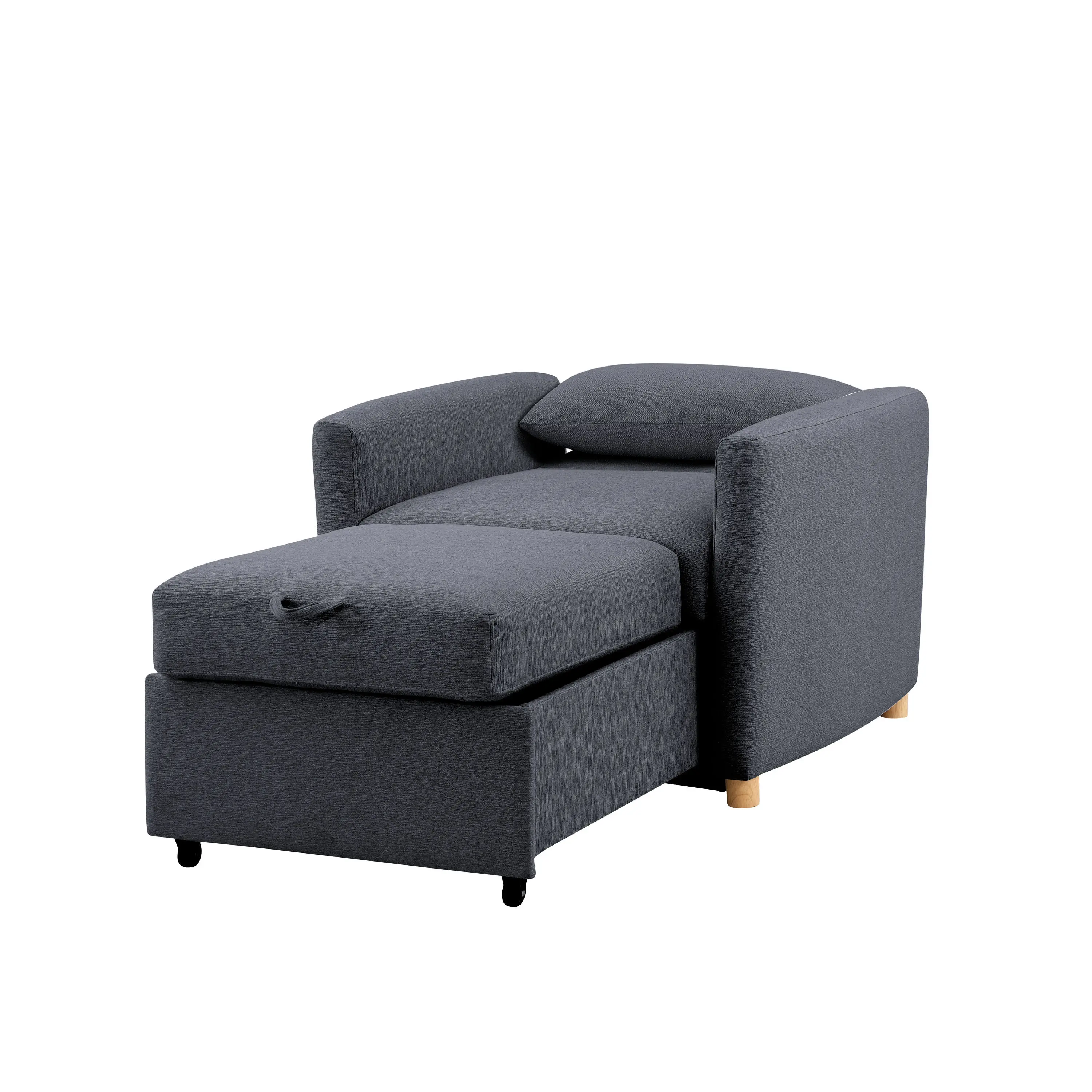 111A007NVY Serta Isla Navy Blue Woven Convertible Accent Chair-9
