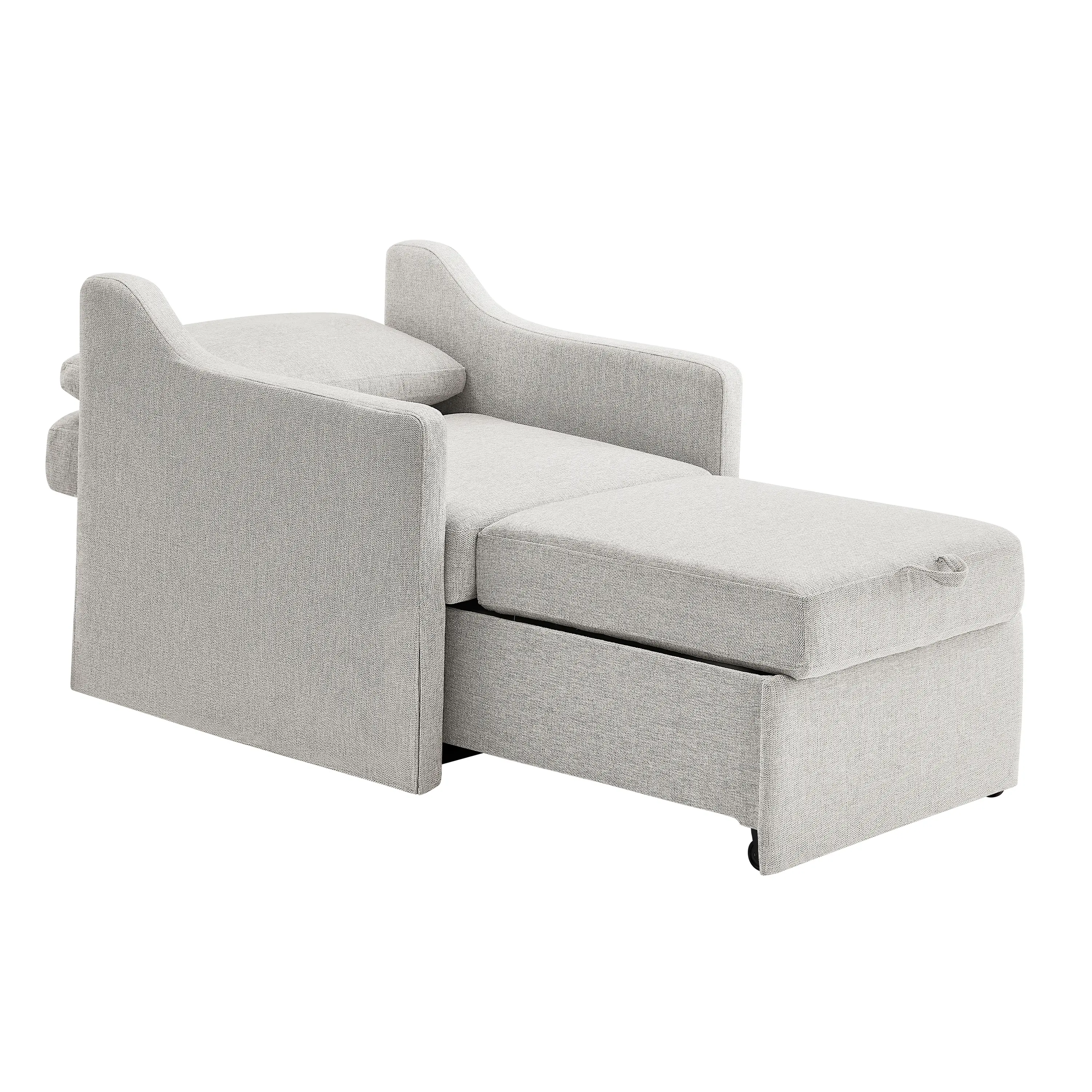 111A012LIN Serta Christopher Gray Convertible Sleeper Chair-11