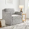 111A012LIN Serta Christopher Gray Convertible Sleeper Chair