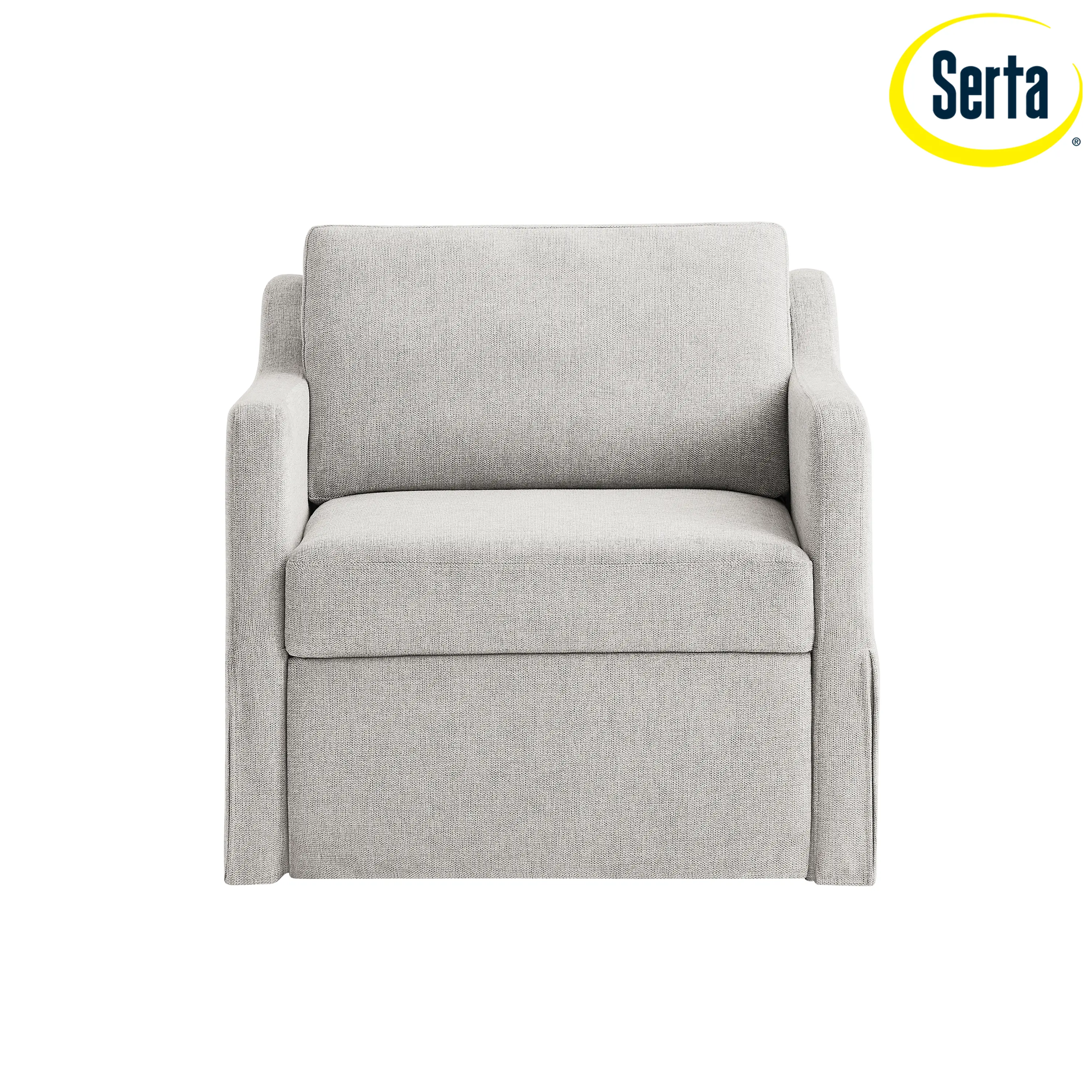 111A012LIN Serta Christopher Gray Convertible Sleeper Chair-6