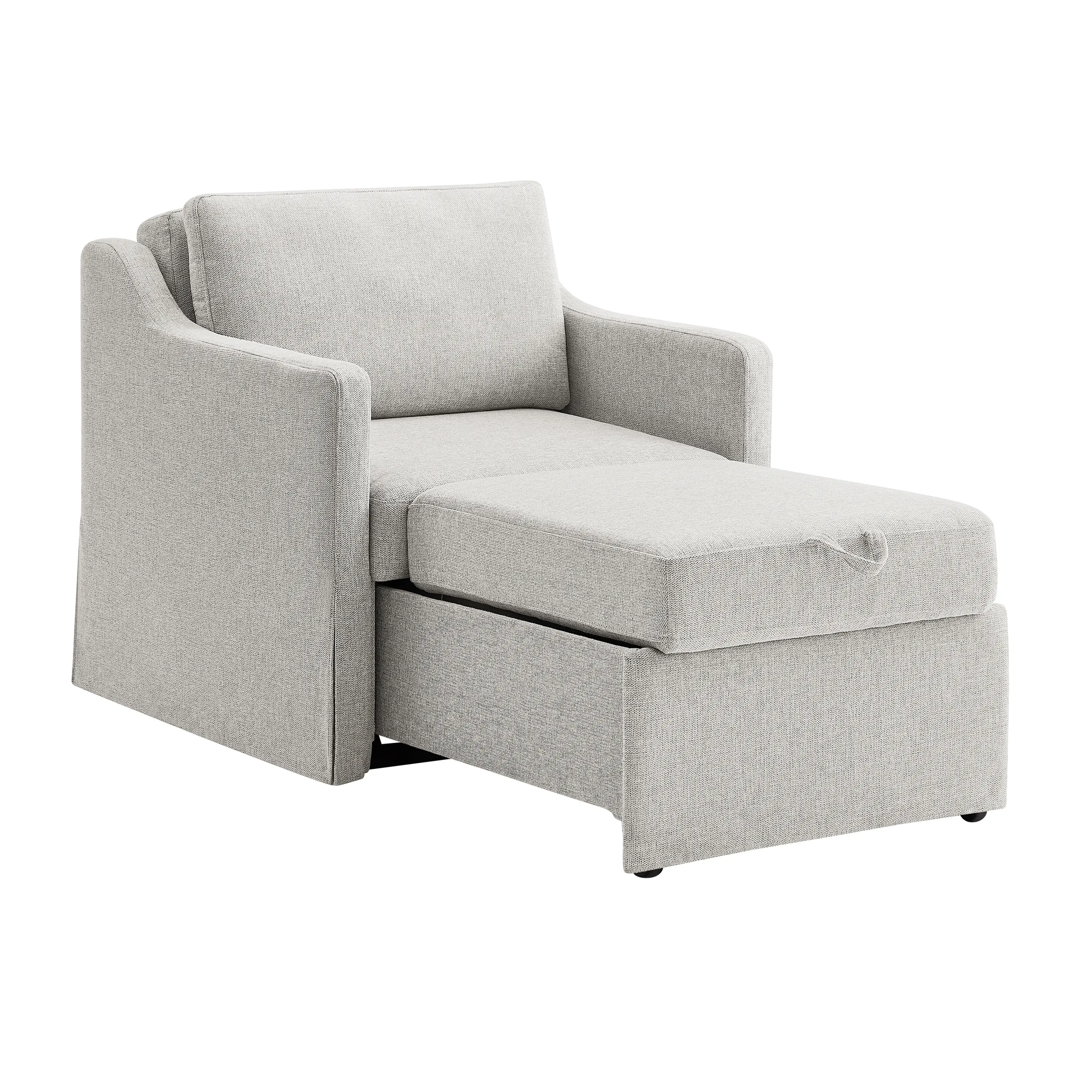 111A012LIN Serta Christopher Gray Convertible Sleeper Chair-9