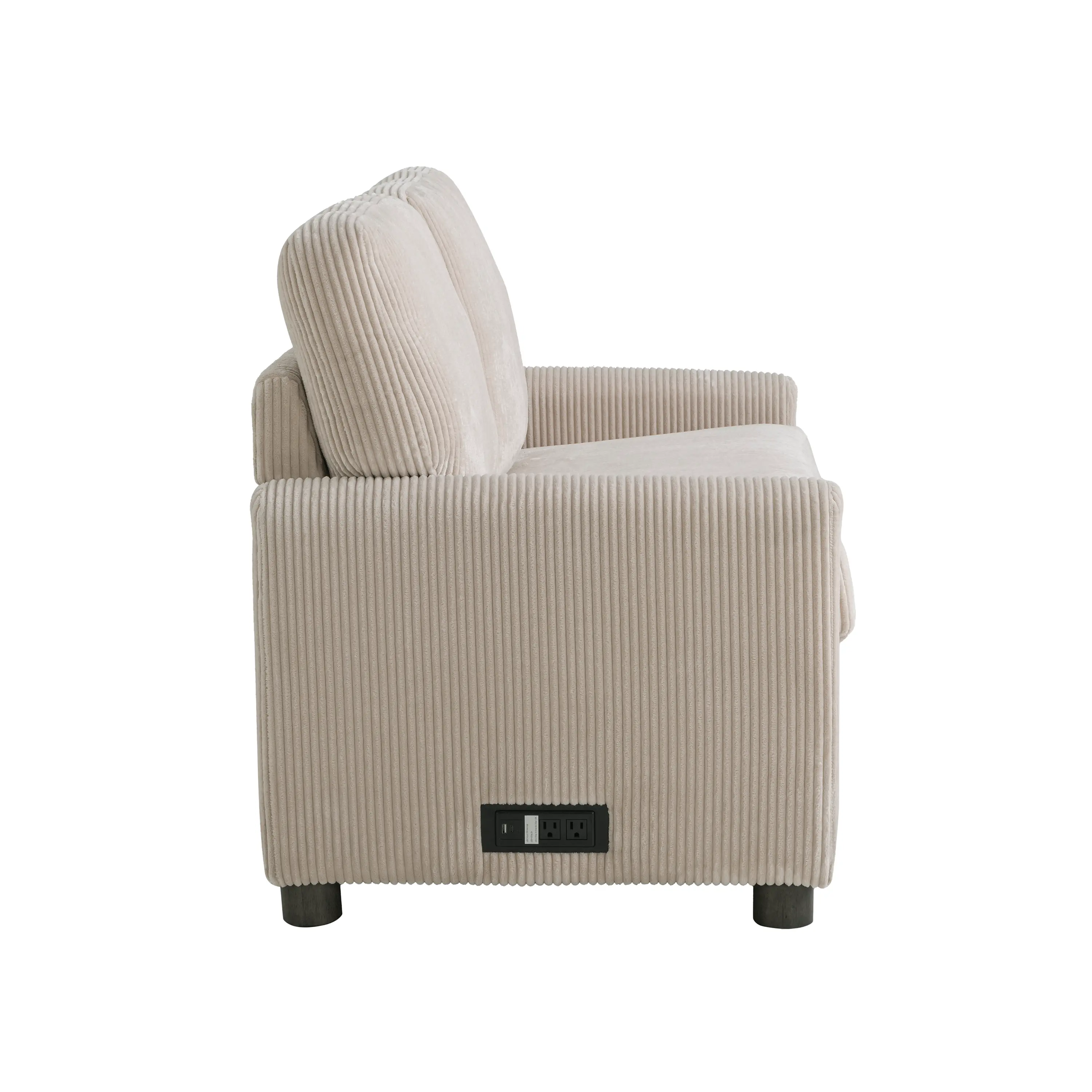 114A064BGE Serta Lindzee Beige Loveseat Pull-Out Sleeper-10