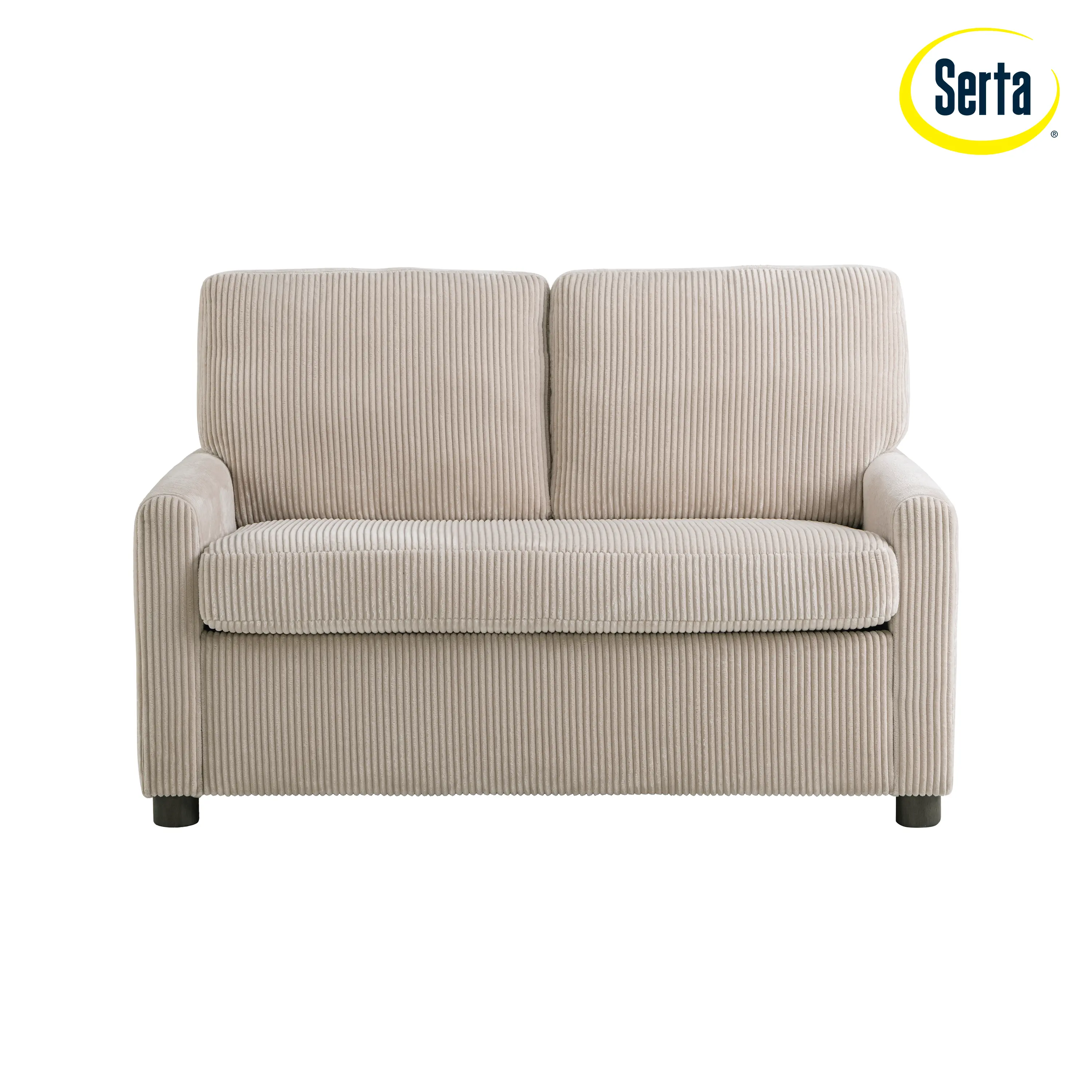 114A064BGE Serta Lindzee Beige Loveseat Pull-Out Sleeper-6