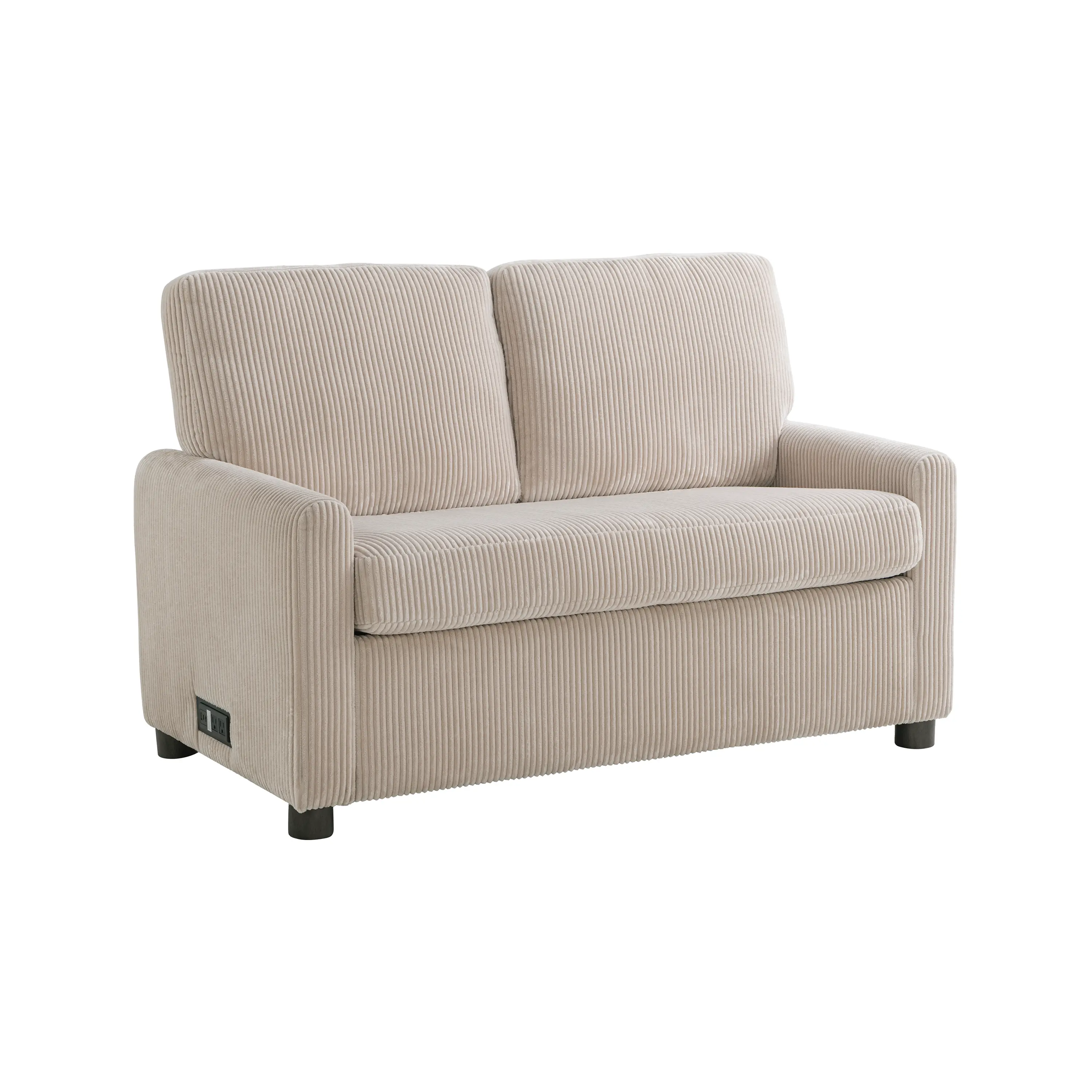 114A064BGE Serta Lindzee Beige Loveseat Pull-Out Sleeper-7