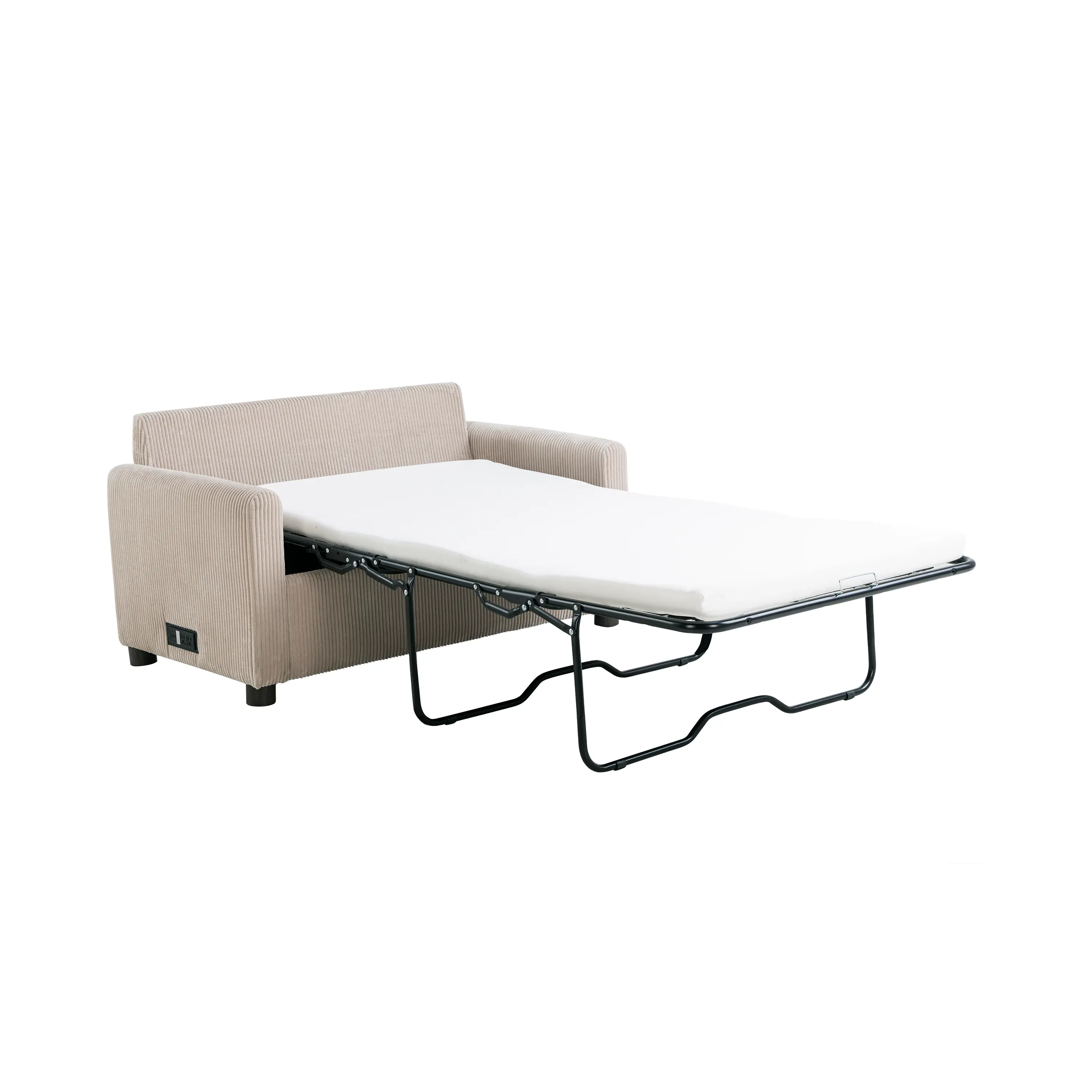 114A064BGE Serta Lindzee Beige Loveseat Pull-Out Sleeper-8