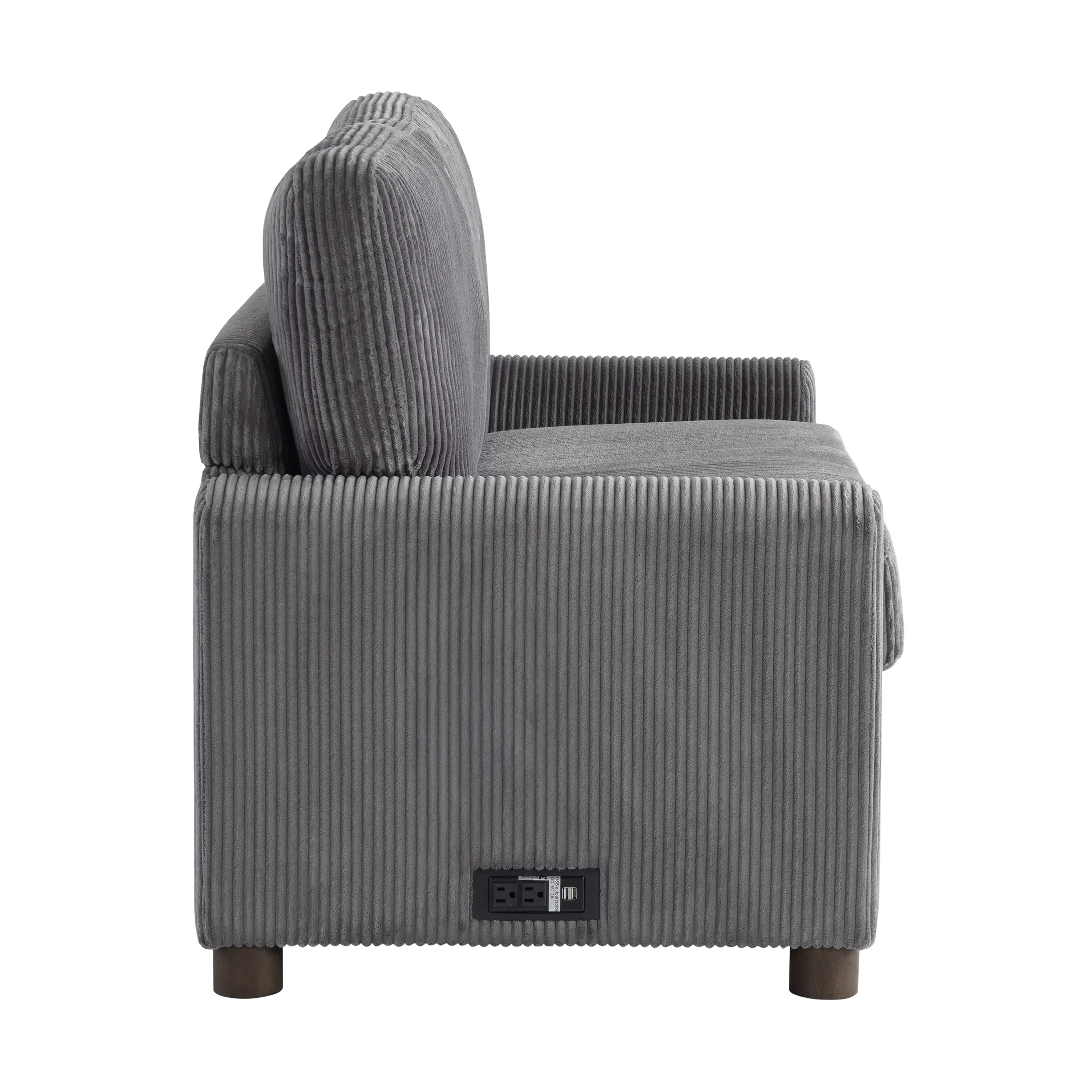114A064GRY Serta Lindzee Gray Loveseat Pull-Out Sleeper-10
