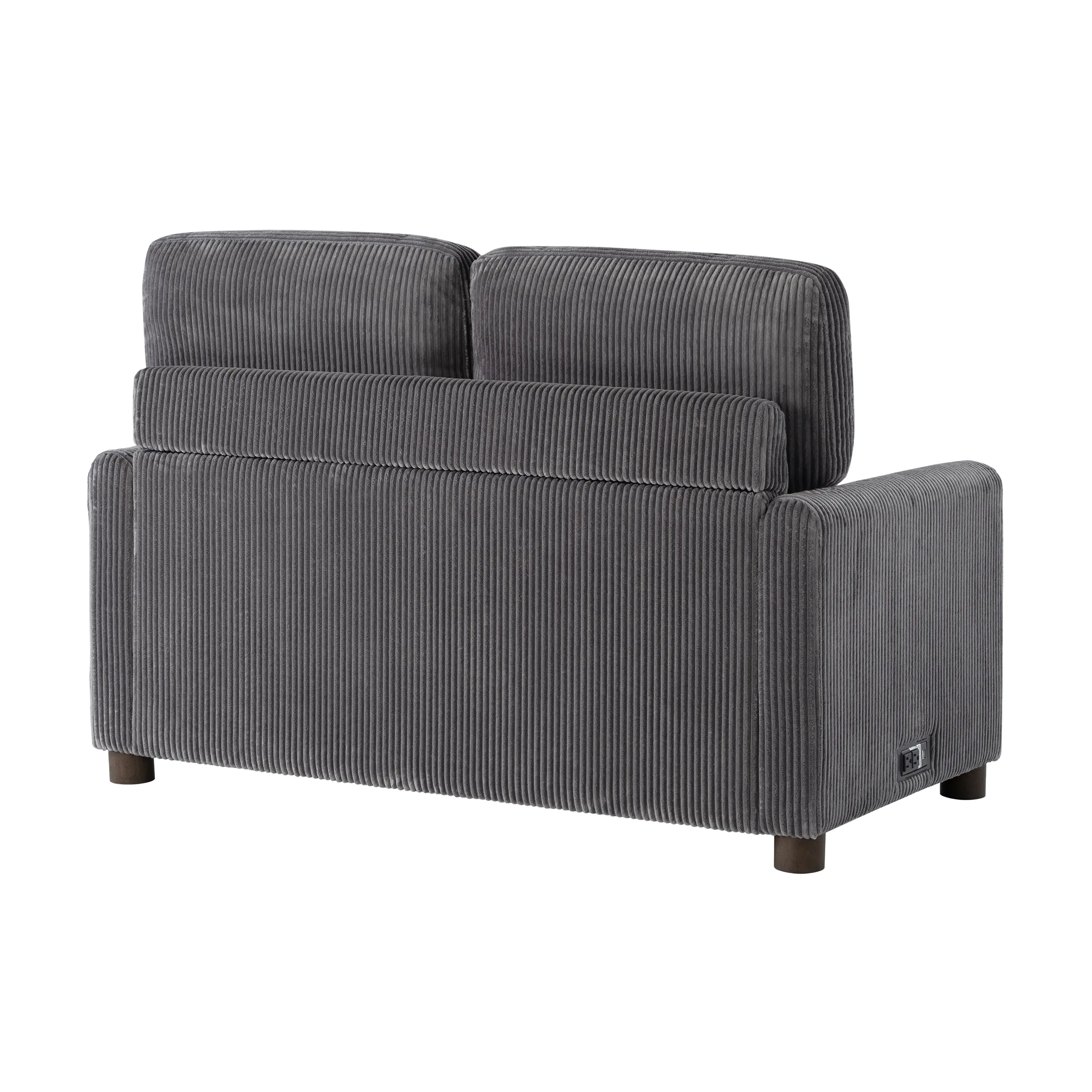 114A064GRY Serta Lindzee Gray Loveseat Pull-Out Sleeper-11
