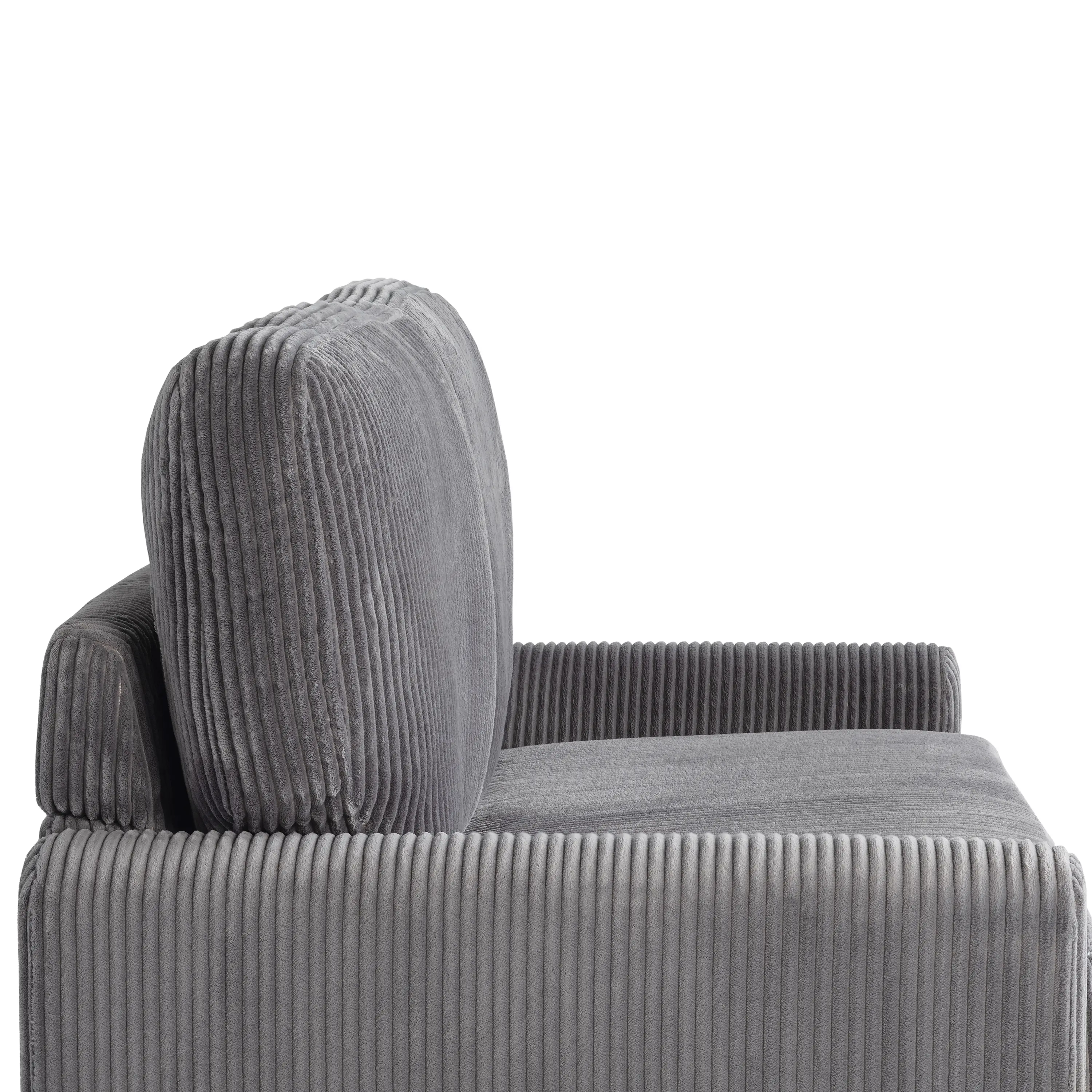 114A064GRY Serta Lindzee Gray Loveseat Pull-Out Sleeper-14
