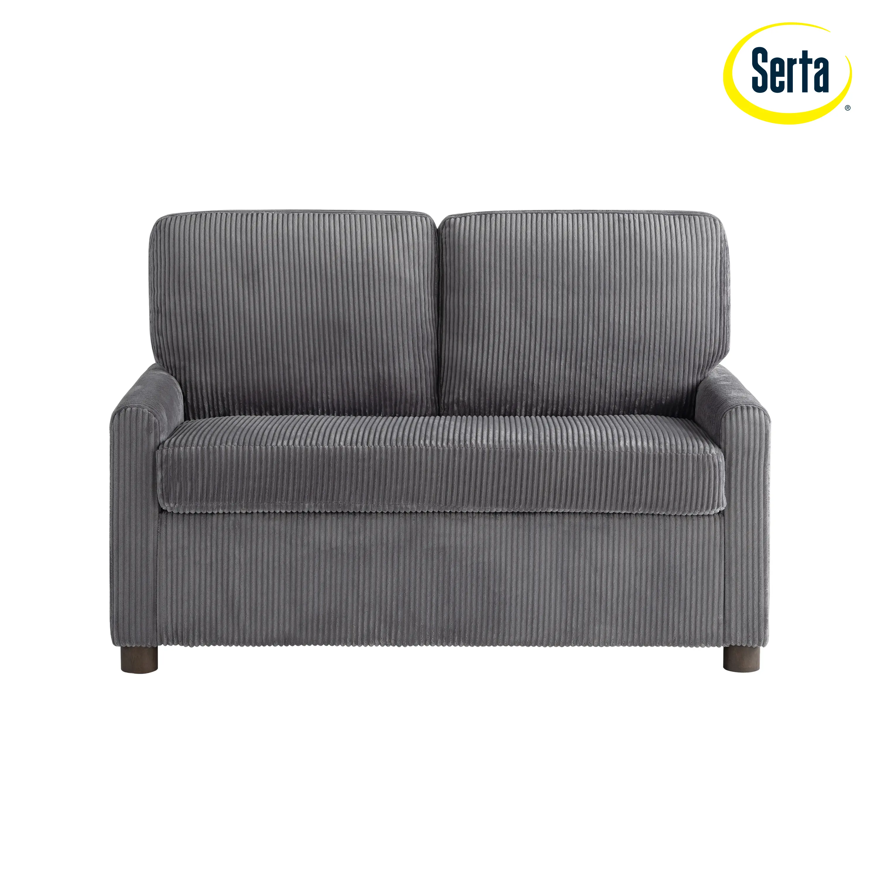114A064GRY Serta Lindzee Gray Loveseat Pull-Out Sleeper-6