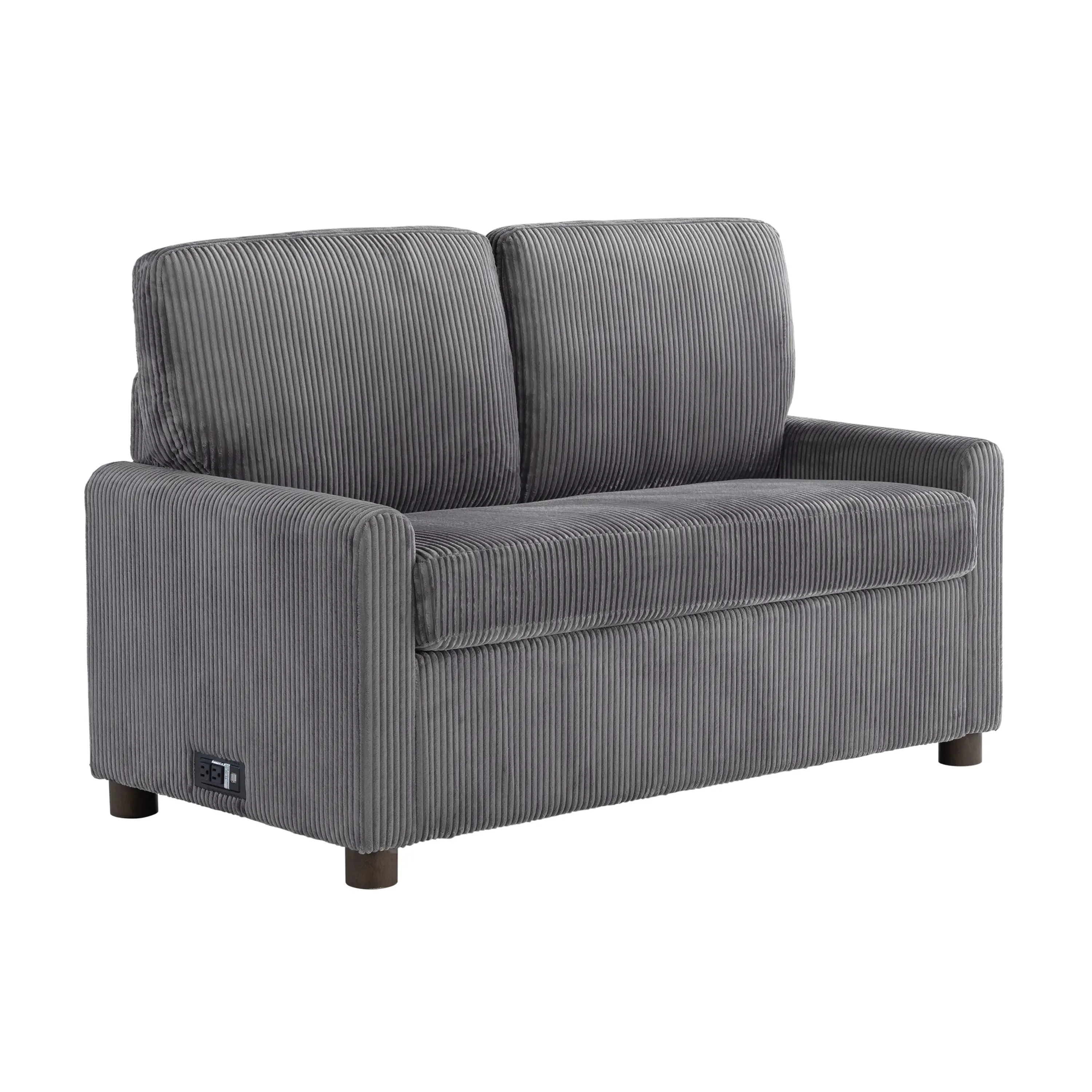 114A064GRY Serta Lindzee Gray Loveseat Pull-Out Sleeper-7