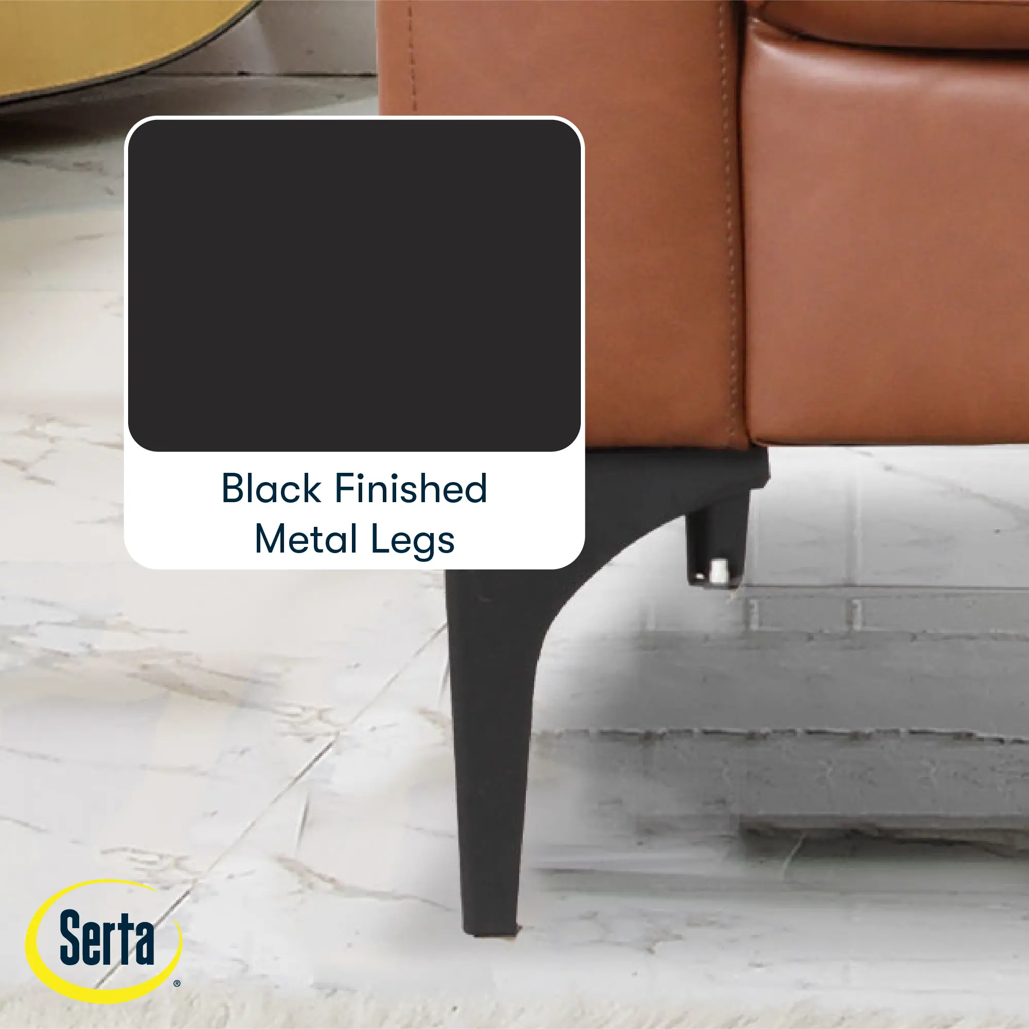 132A013BRN Serta Finneas Brown Loveseat-5