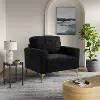 131A016BLK Marta Black Chenille Accent Chair