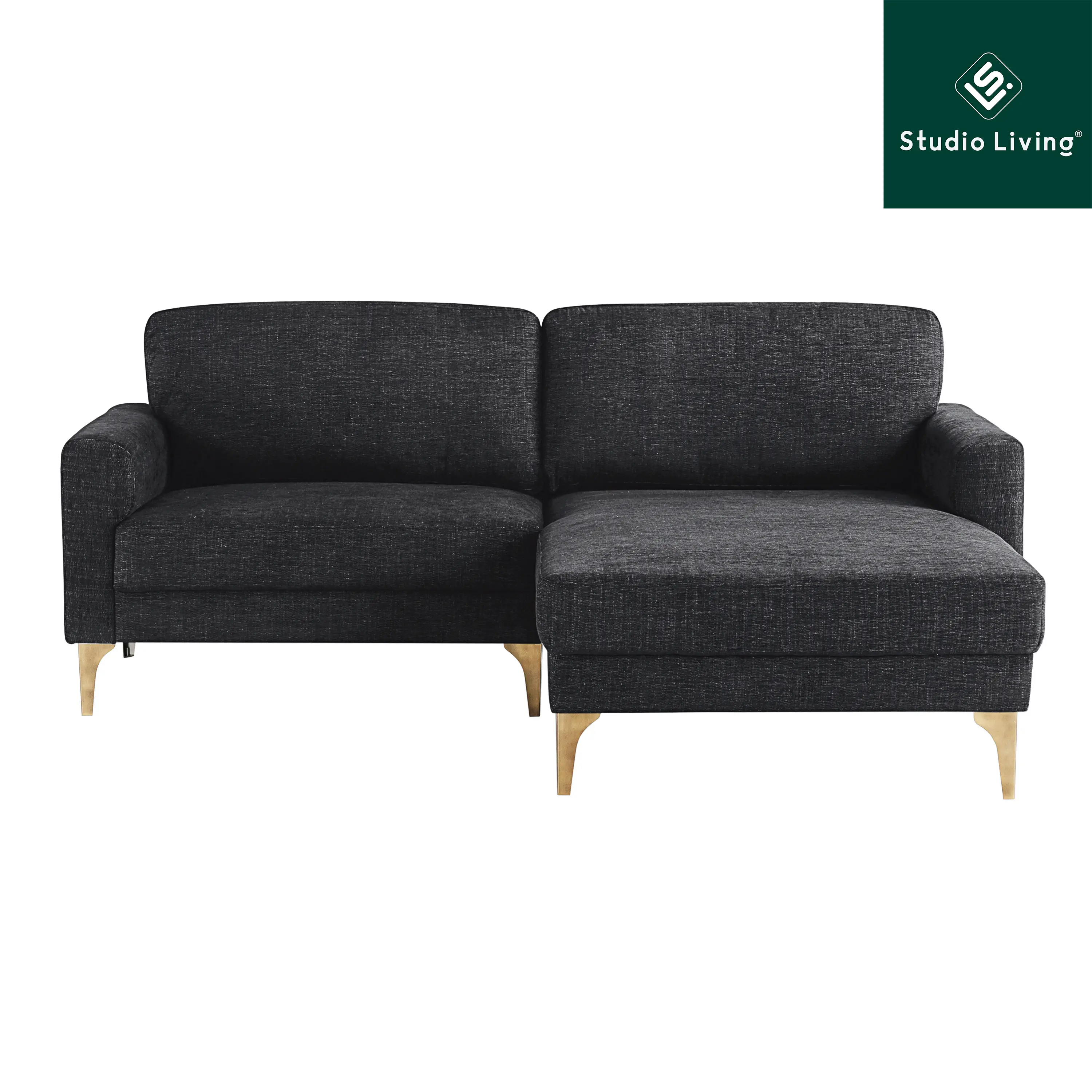 139A016BLK-SET Marta Black Sectional Sofa-5