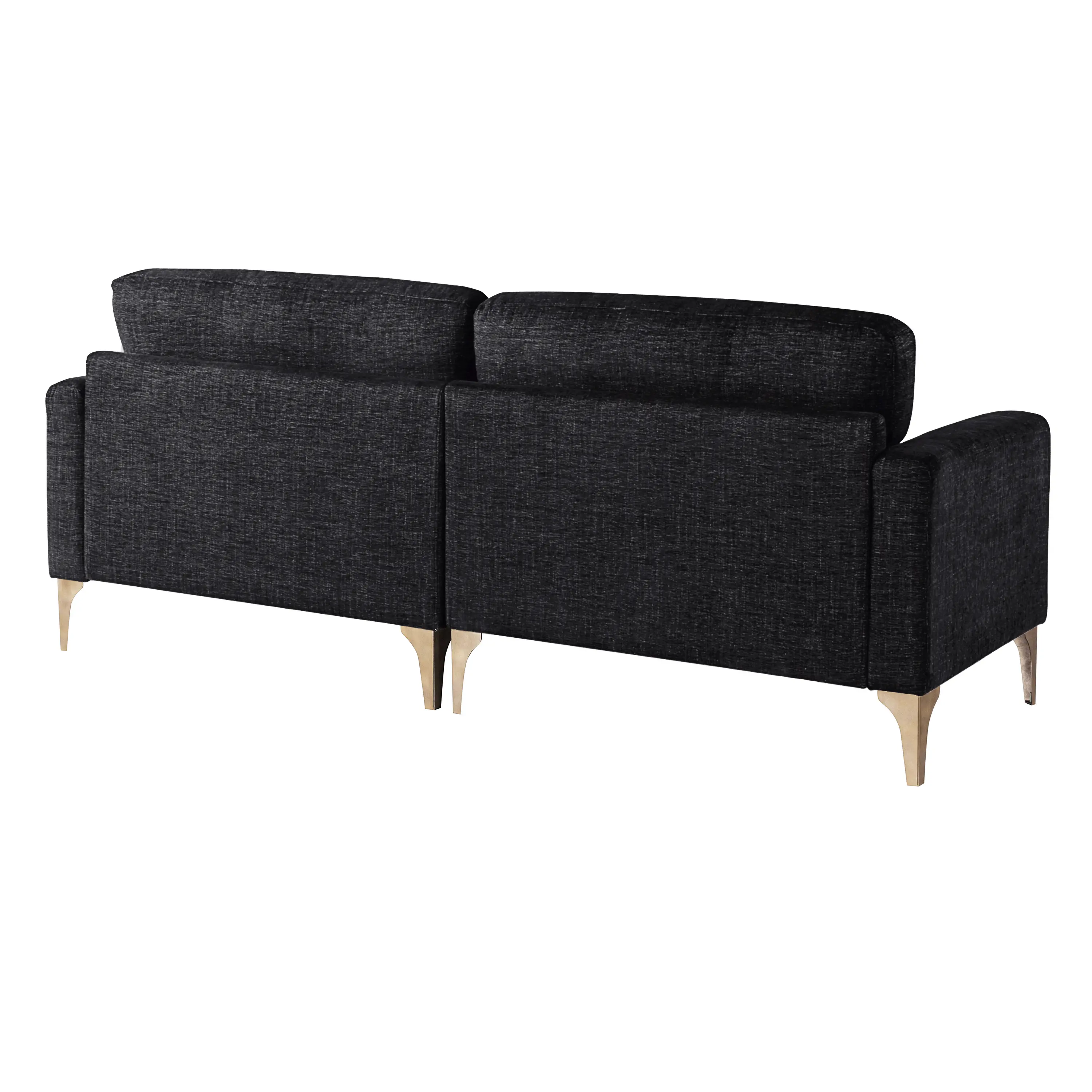 139A016BLK-SET Marta Black Sectional Sofa-8
