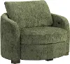 171A038OLV Chatsworth Olive Green Boucle Large Storage Accent Chair