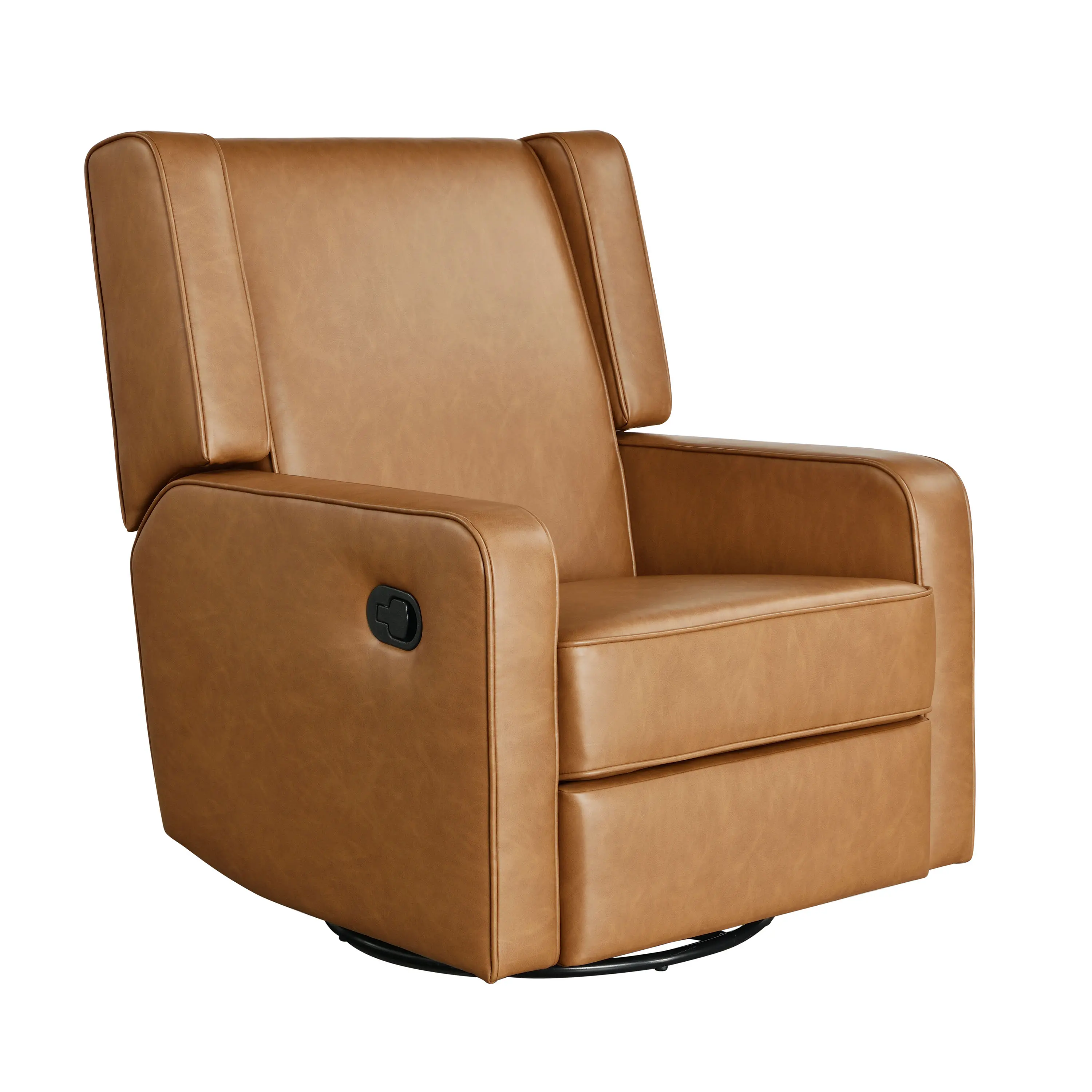 231A009CAR Collins Camel Brown Swivel Rocker Recliner-3