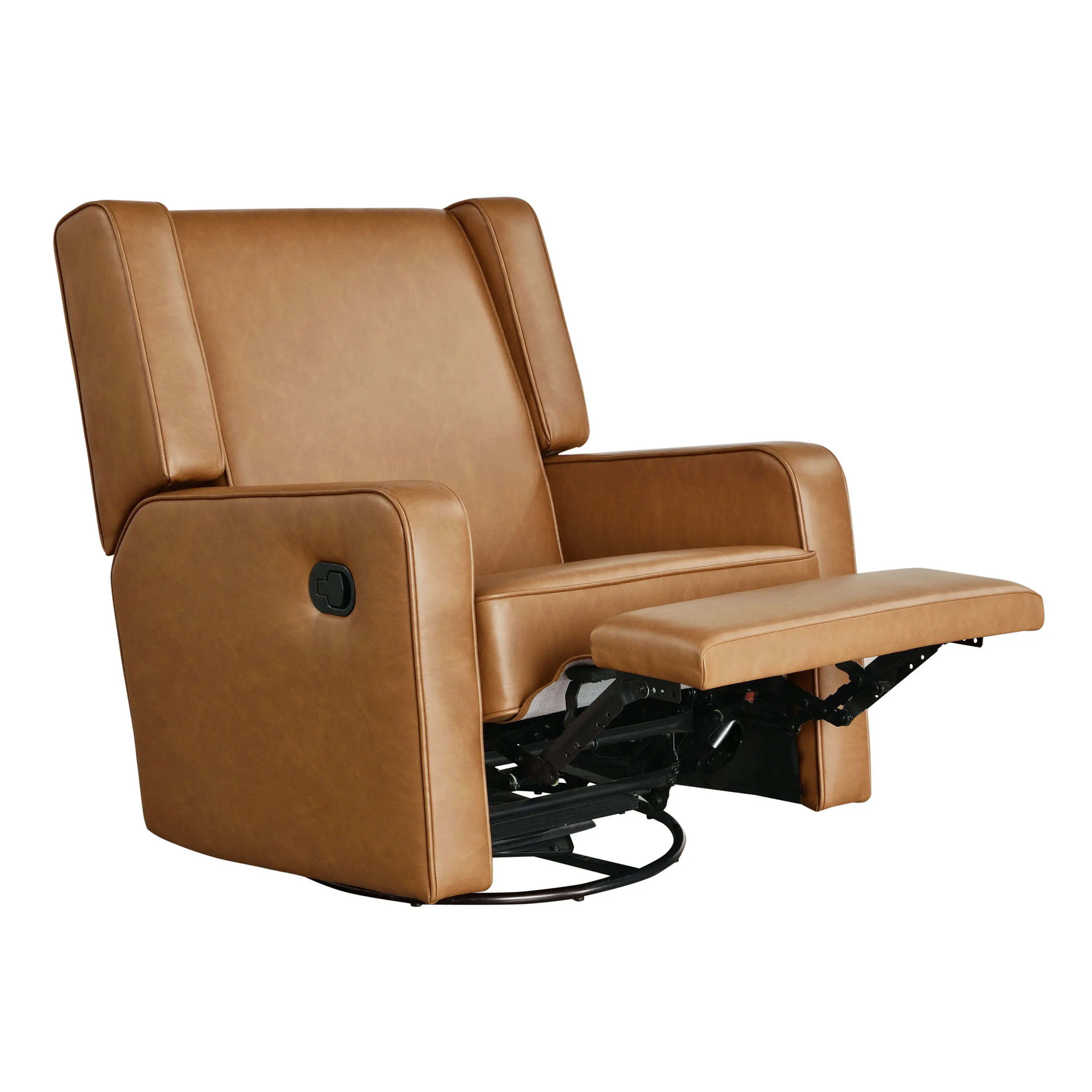 231A009CAR Collins Camel Brown Swivel Rocker Recliner-4