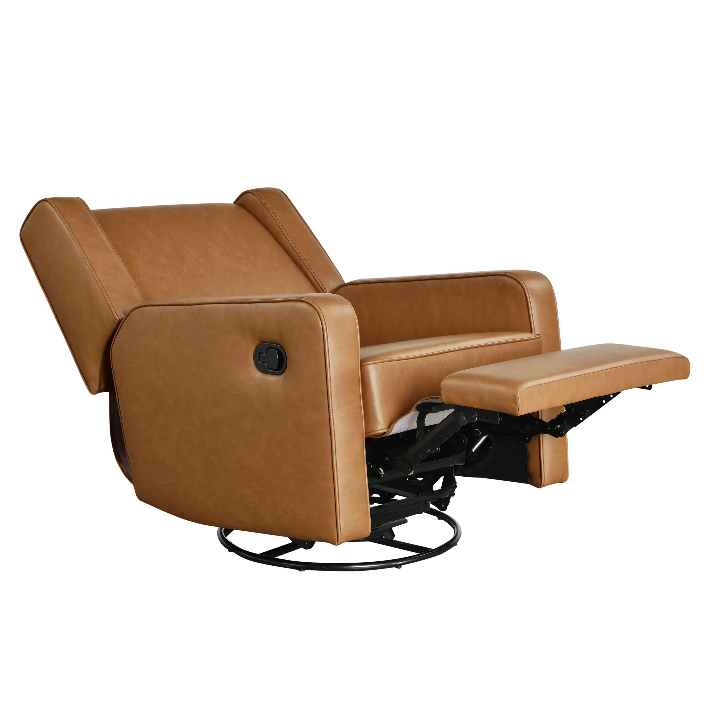 231A009CAR Collins Camel Brown Swivel Rocker Recliner-5