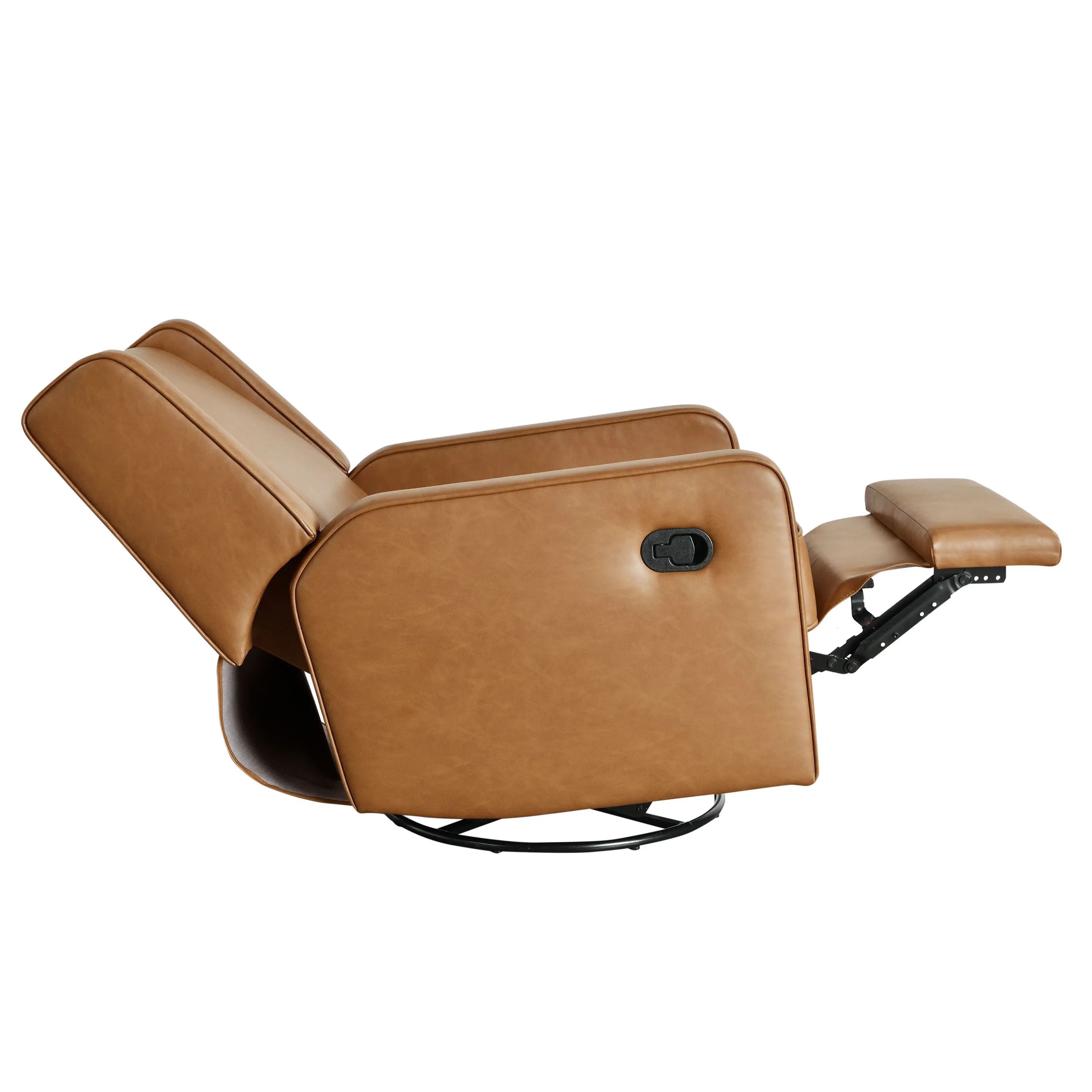 231A009CAR Collins Camel Brown Swivel Rocker Recliner-6