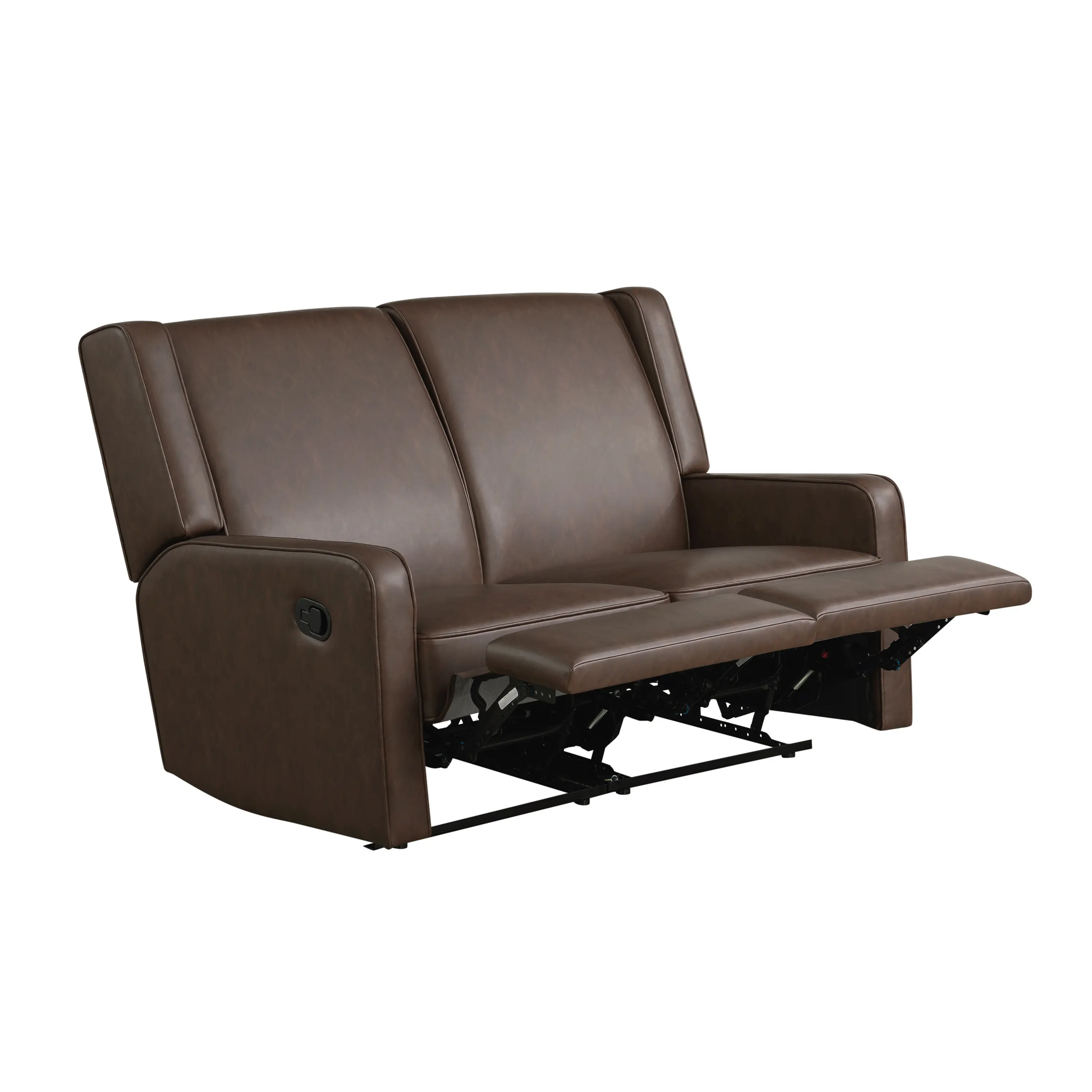 232A009BRN-SET Collins Dark Brown Loveseat Recliner-6