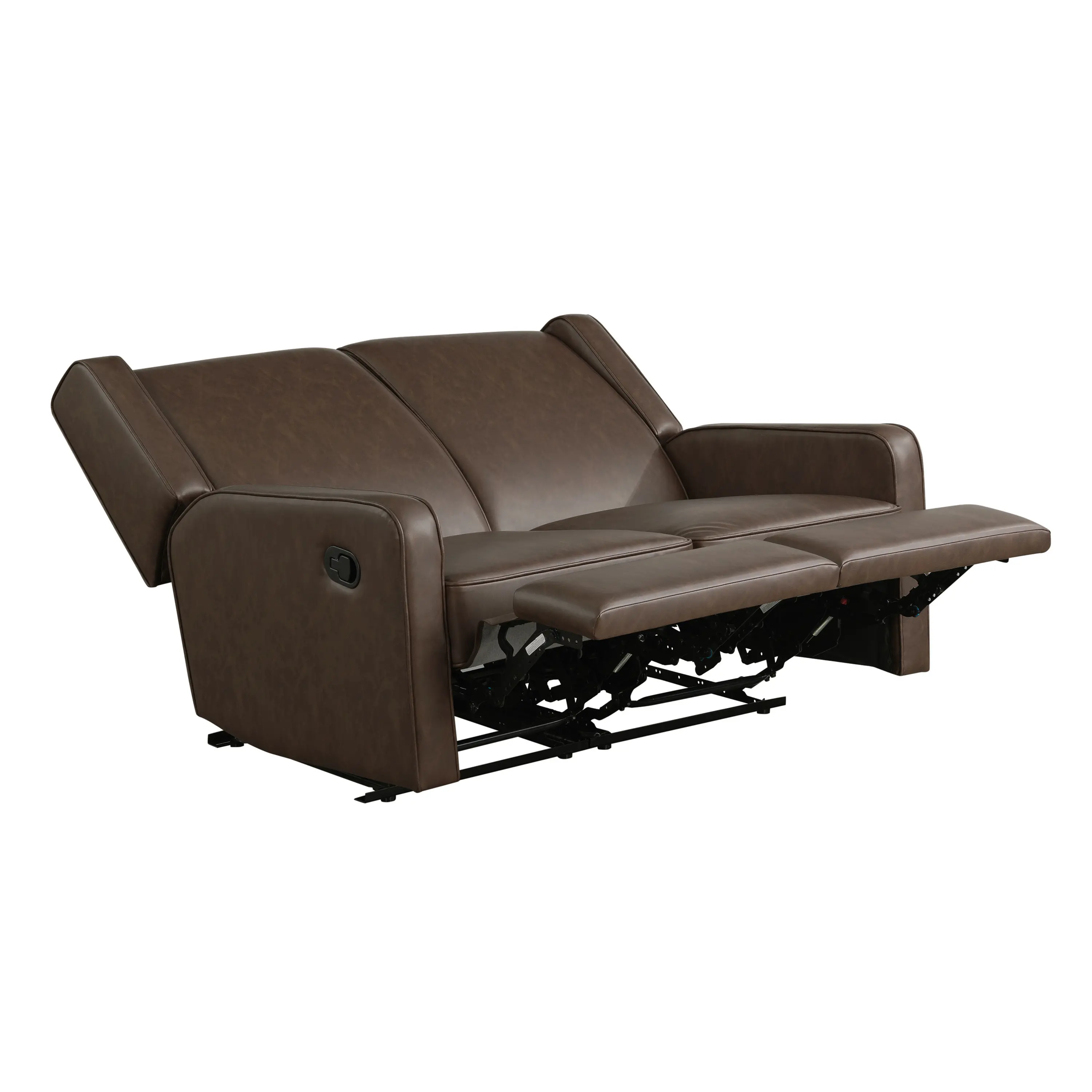 232A009BRN-SET Collins Dark Brown Loveseat Recliner-7