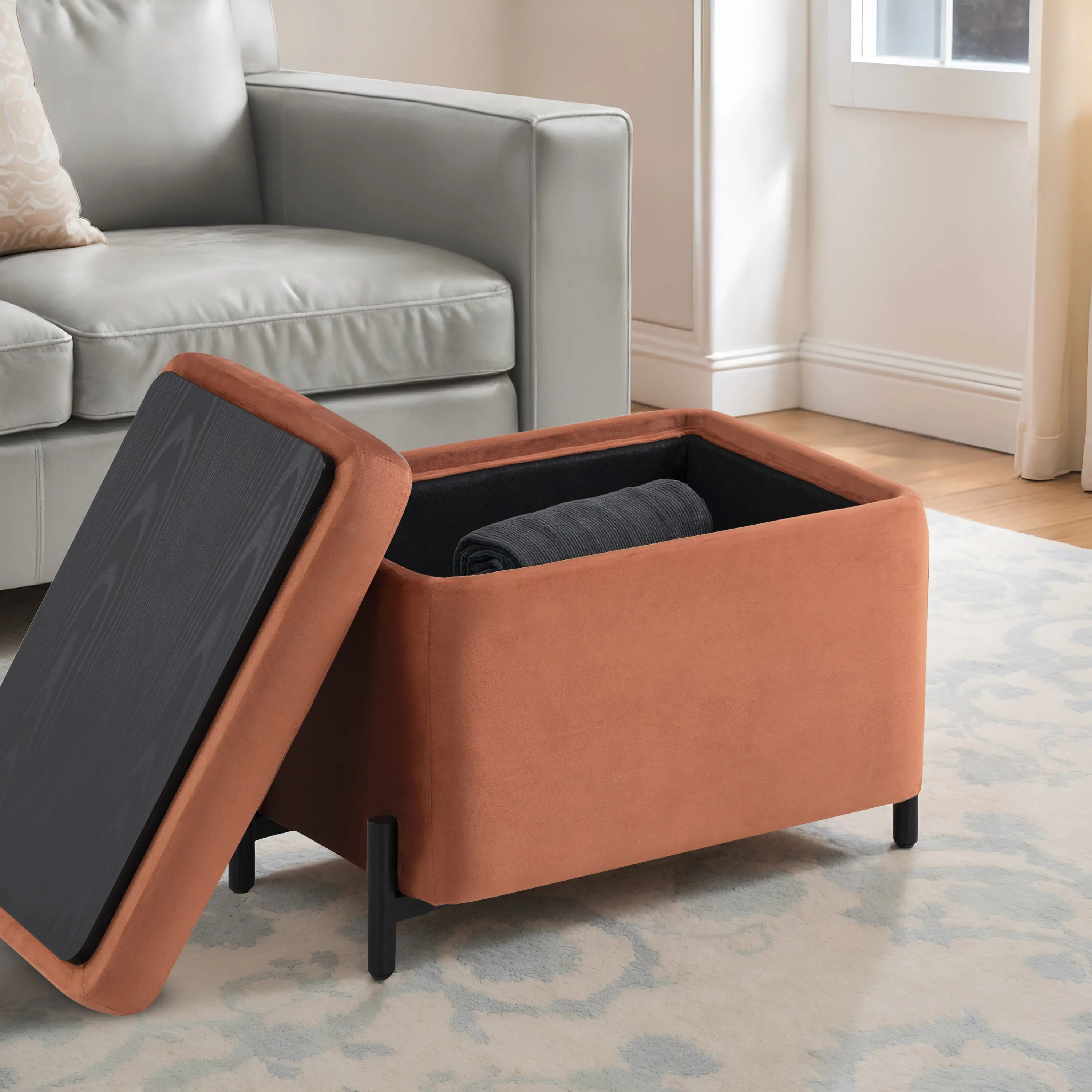517A007RST Kenai Rust Orange Storage Ottoman-6