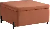 516A007RST Kenai Rust Orange Large Storage Ottoman