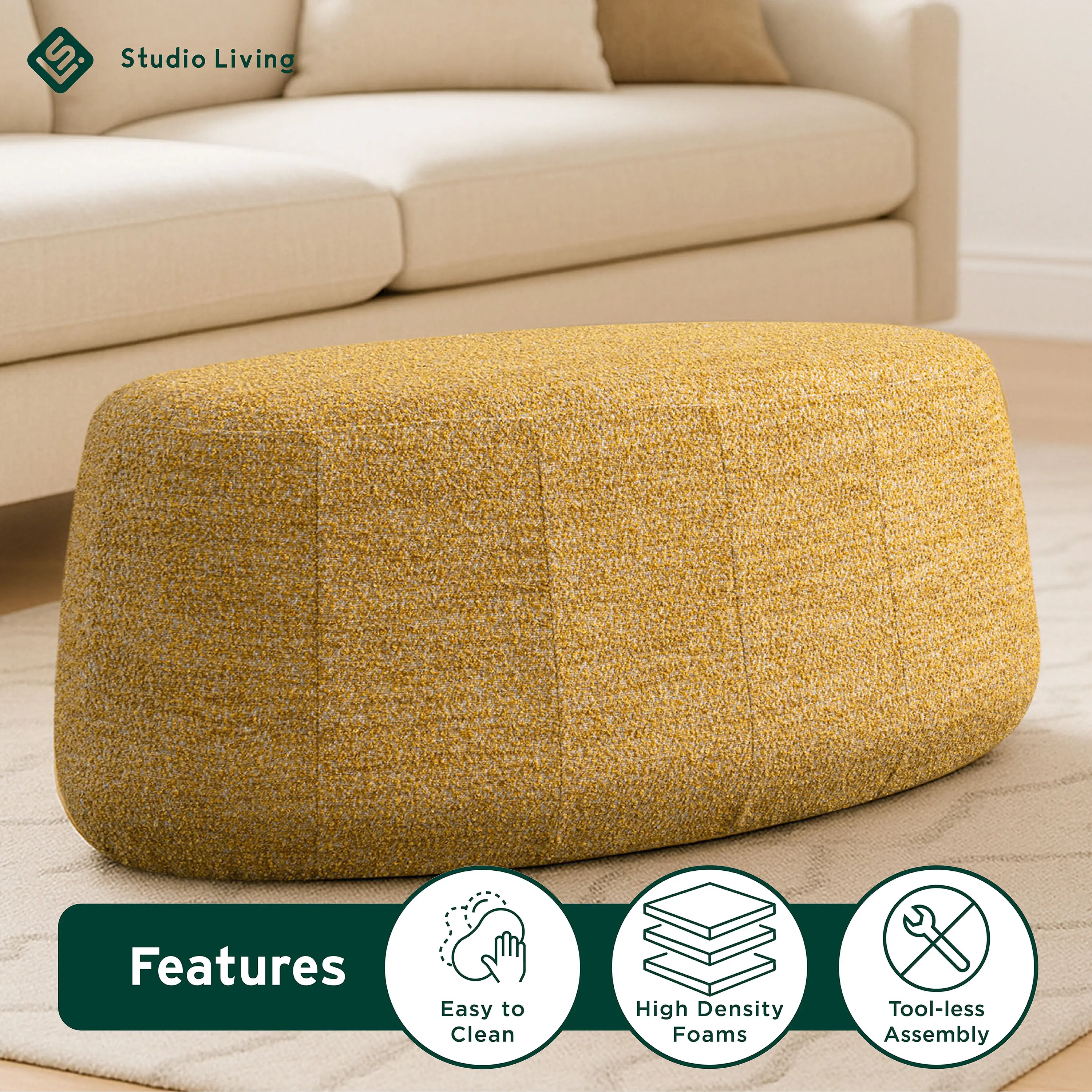 510A017MST Jackie Mustard Yellow Boucle Oval Ottoman-4