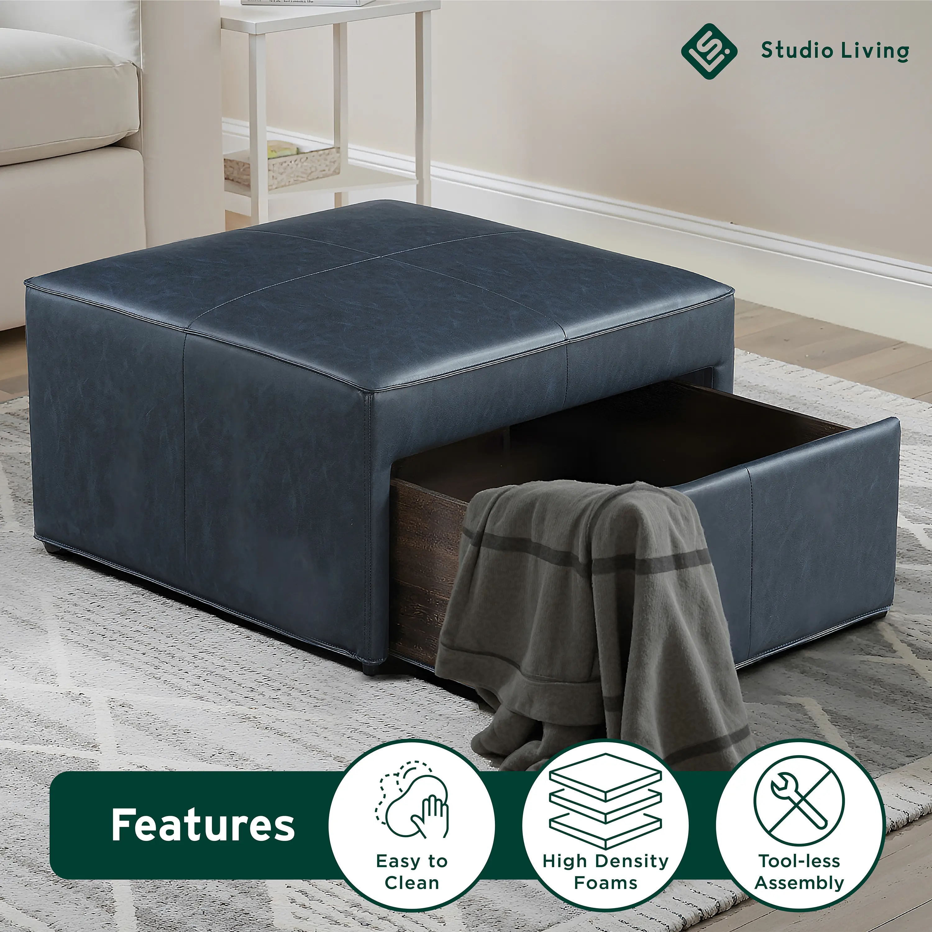 510A016NVY Mattie Navy Blue Faux Leather Storage Ottoman-3